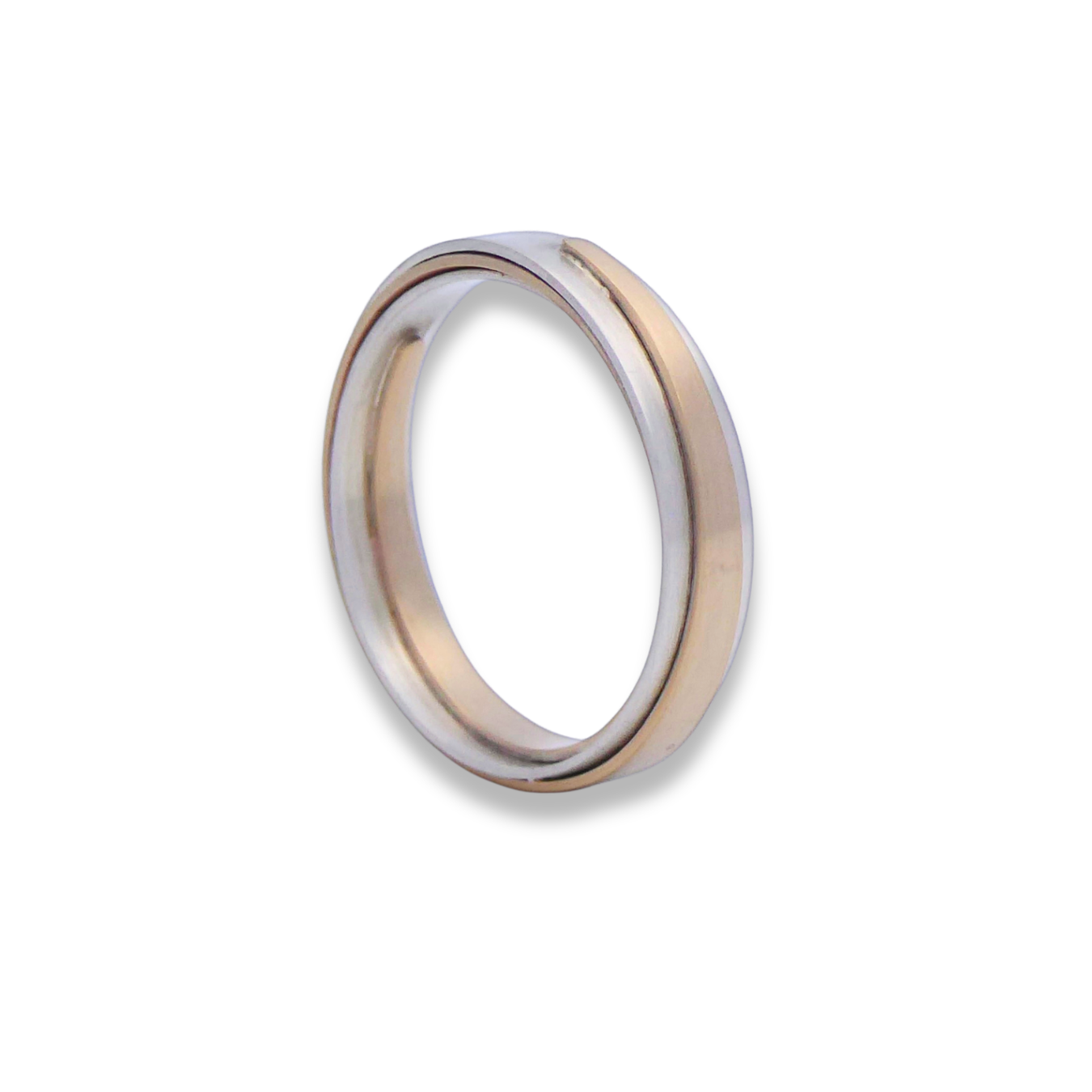 Bound Unity Wedding Ring - 9ct White Gold & 9ct Yellow Gold