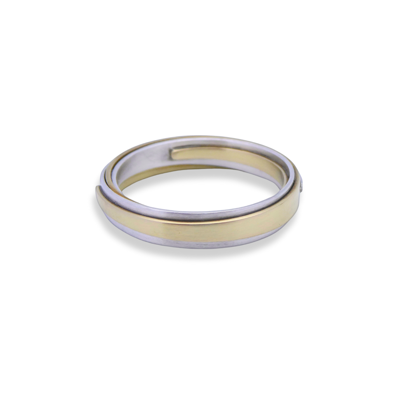 Bound Unity Ring - Silver & Brass