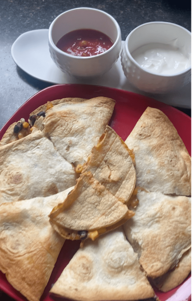 Baked Black Bean Quesadillas