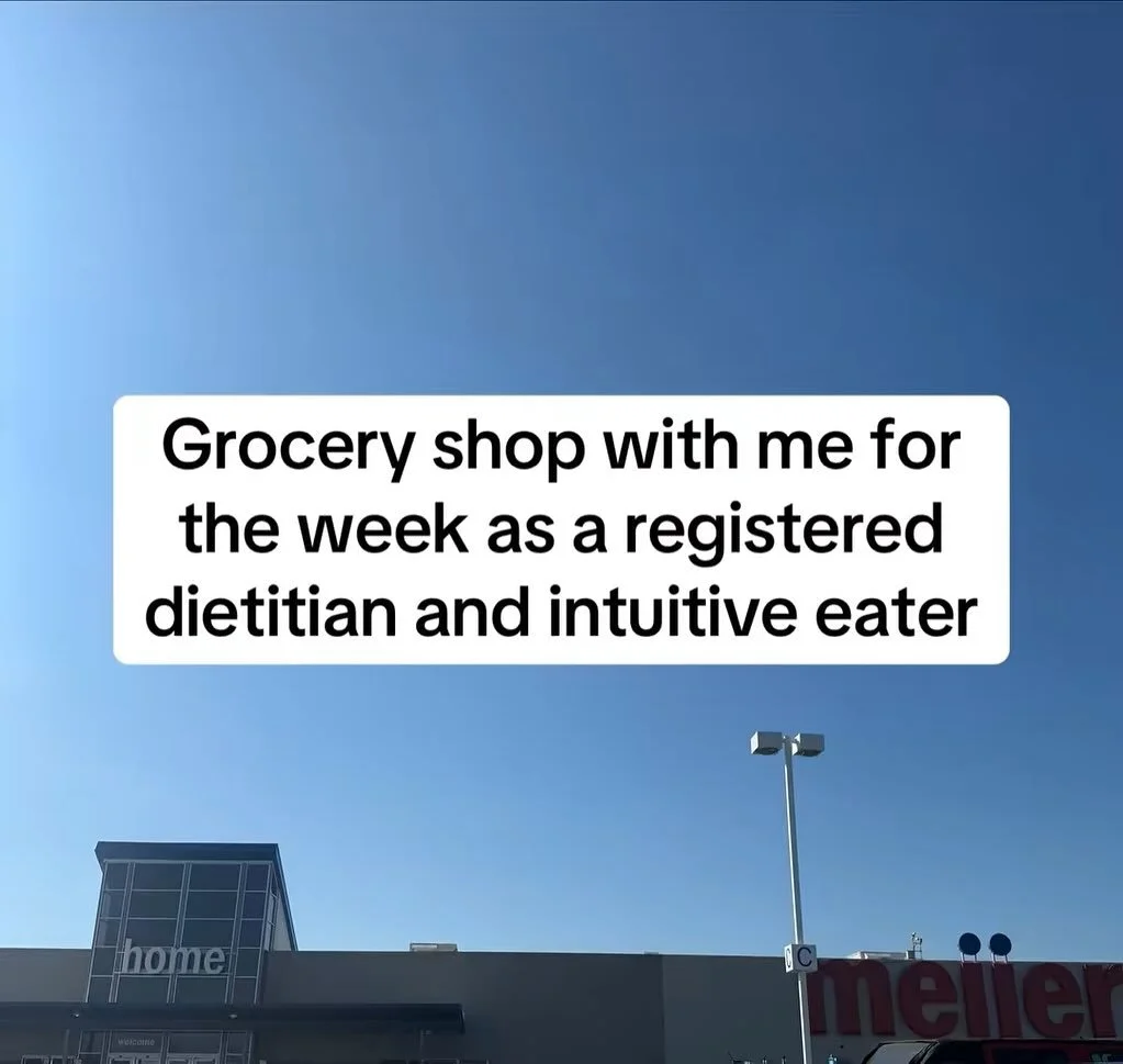 Grocery shop with me for the week 🛒

As a registered dietitian and intuitive eater, I&rsquo;m always thinking about gentle nutrition while grocery shopping 

That means choosing foods I actually enjoy, thinking about how they&rsquo;ll nourish me, an