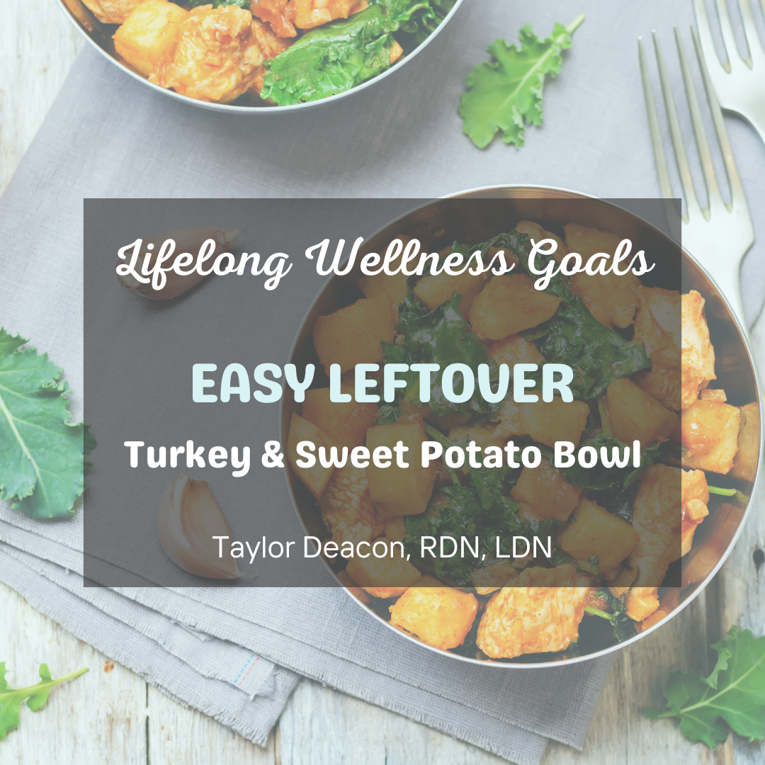 Easy Leftover Turkey &amp; Sweet Potato Bowl