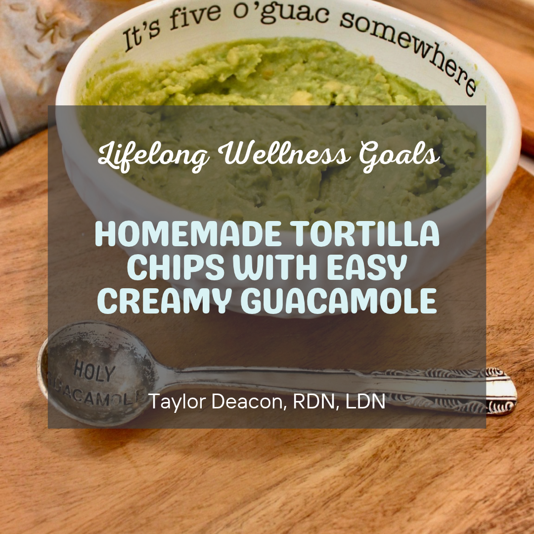 Homemade Tortilla Chips with Easy Creamy Guacamole