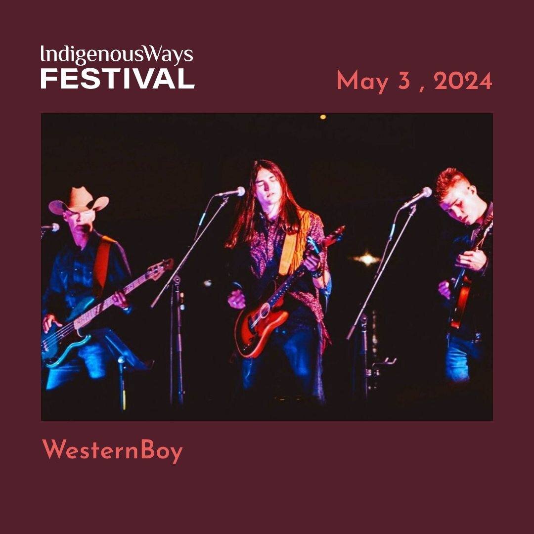🙌🏾 Get ready to see WesternBoy LIVE at the #IndigenousWaysFestival this May!

Lance Beavers and sons @dakota_beavers and Dylan Beavers will move your soul with their rich harmonies and enchanting melodies.

Catch @westernboyofficial on May 3rd at t