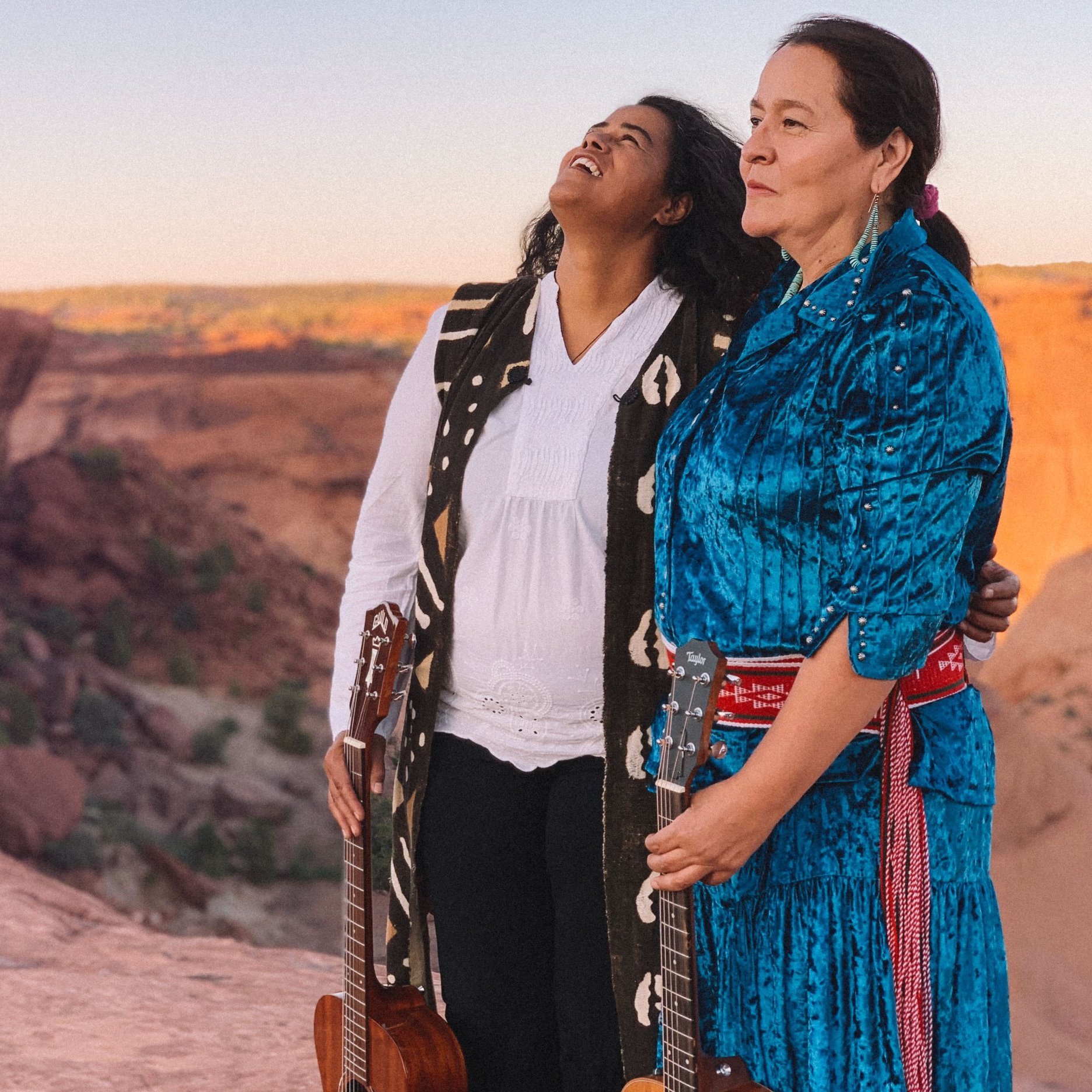 👋🏾 Have you met our #IndigenousWays founders, Elena Higgins and Tash Terry??

Elena, of #Maori/Samoan descent from #NewZealand, and Tash, a #Din&eacute; from the #NavajoNation, founded IndigenousWays in 2007!

First joining forces as musical group 