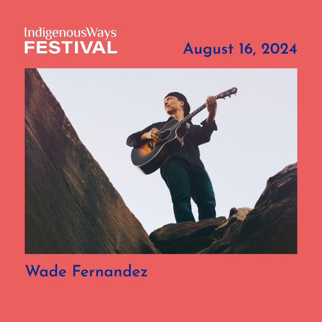 🙌🏾 Award winning international touring artist and educator Wade Fernandez / Wicīwen Apīs-Mahwaew (Walks With The Black Wolf) will be performing this August at the #IndigenousWaysFestival! 🙌🏾

Of #Menominee Nation, Fernandez began his solo music c