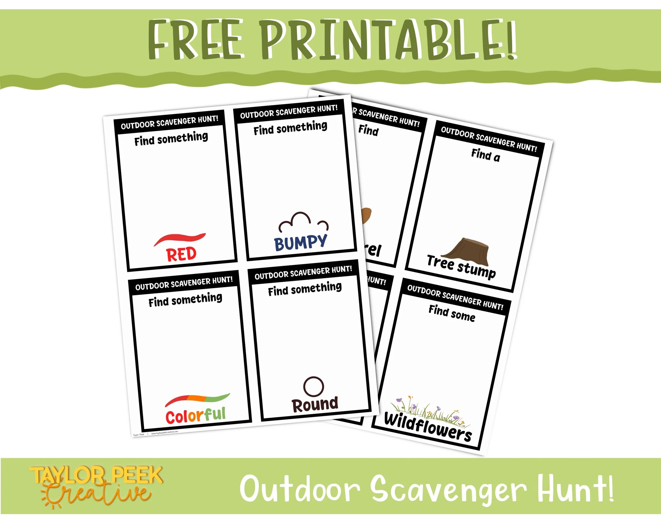 FREEBIE: Outdoor Scavenger Hunt