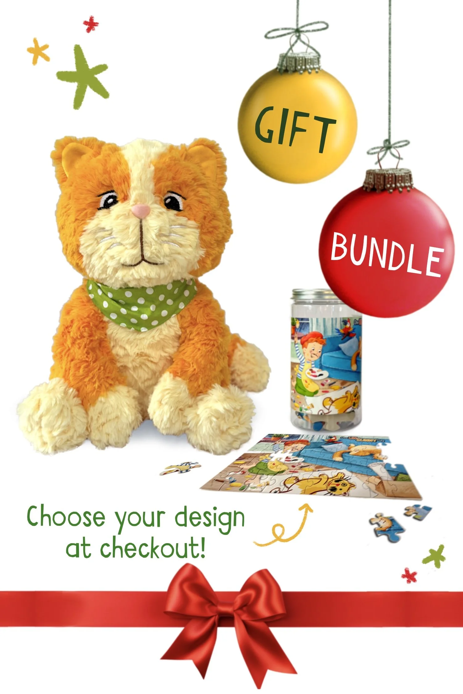 GIFT BUNDLE: Chubbs Plush, puzzle