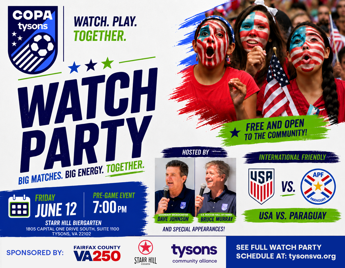 Watch Party: USA vs Paraguay!