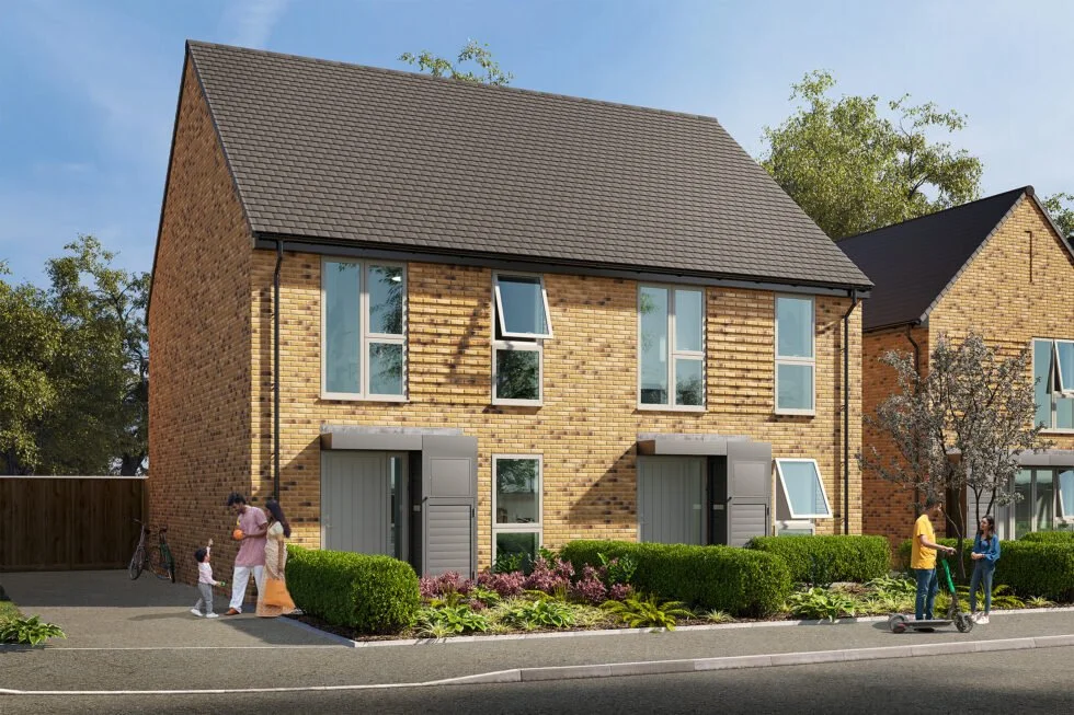 CGI of New houses at Rossfield Park