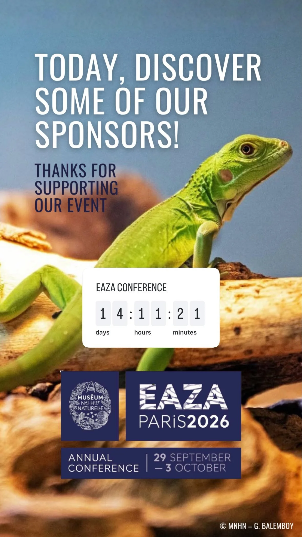 2026 Instagram story for EAZA