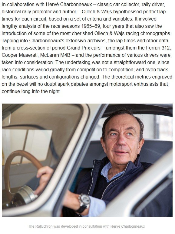 Newsletter for the release of the new Ollech & Wajs Rallychron - March 2024