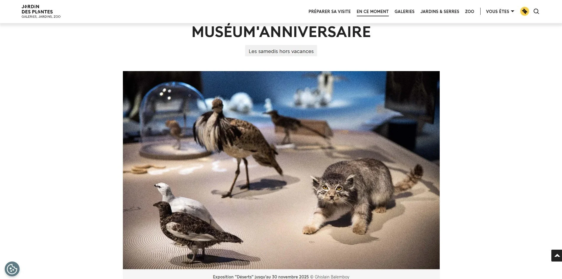 MNHN website, Paris, 2026