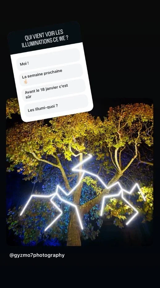 2025 Instagram story for the Jardin des Plantes de Paris, MNHN