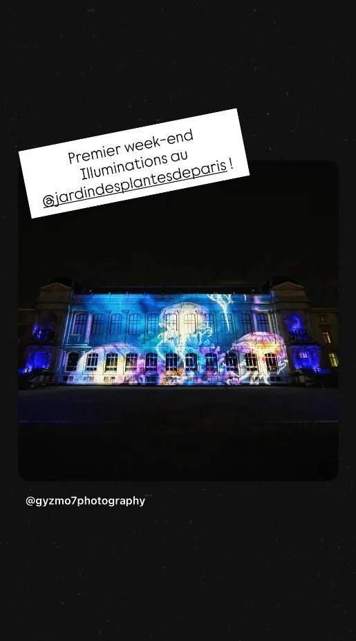 2025 Instagram story for the Jardin des Plantes de Paris, MNHN