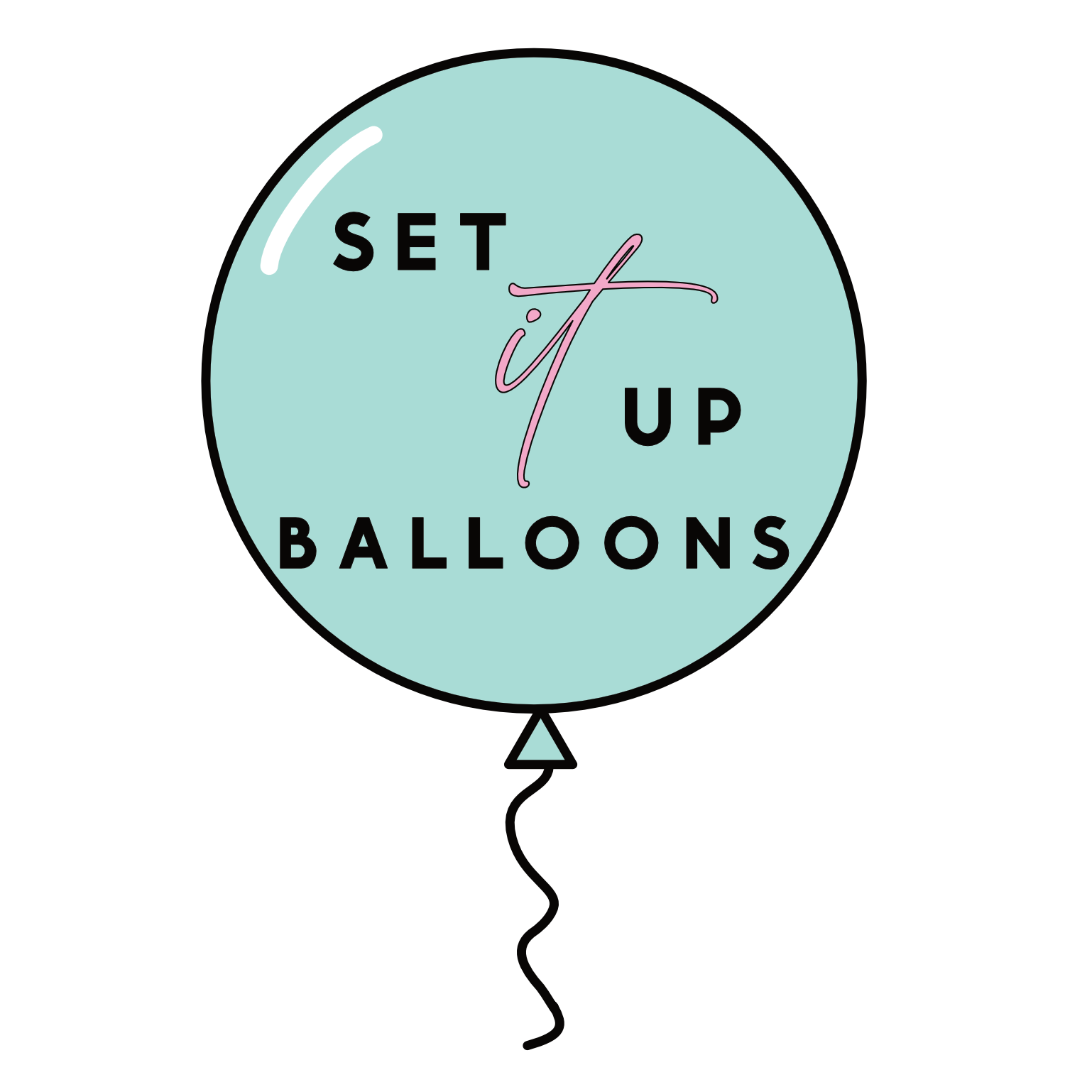 Set It Up Balloons Logo