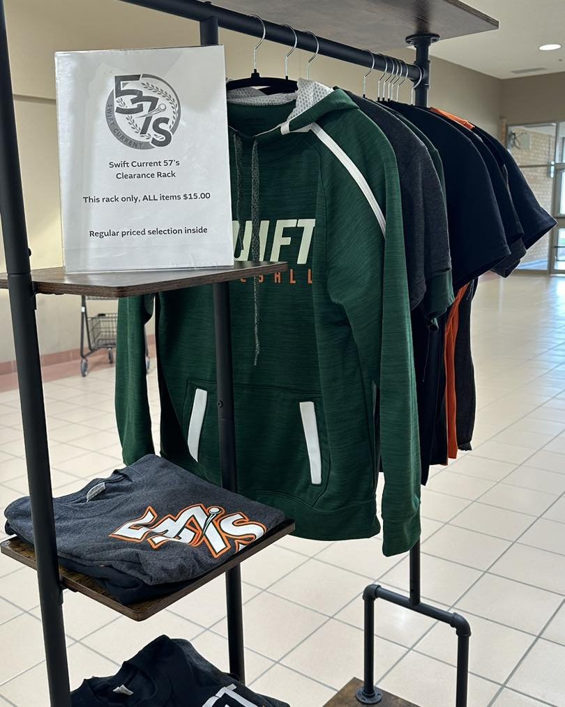 Mom&rsquo;s like baseball too!

We have a great selection of ladies 57&rsquo;s gear available, including items on this clearance rack. 

Stop by our office in Swift Current Mall to get your #mothersdaygift and then submit your receipt for a chance to