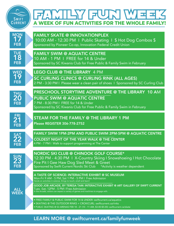 Calendar of Events — Swift Current Tourism