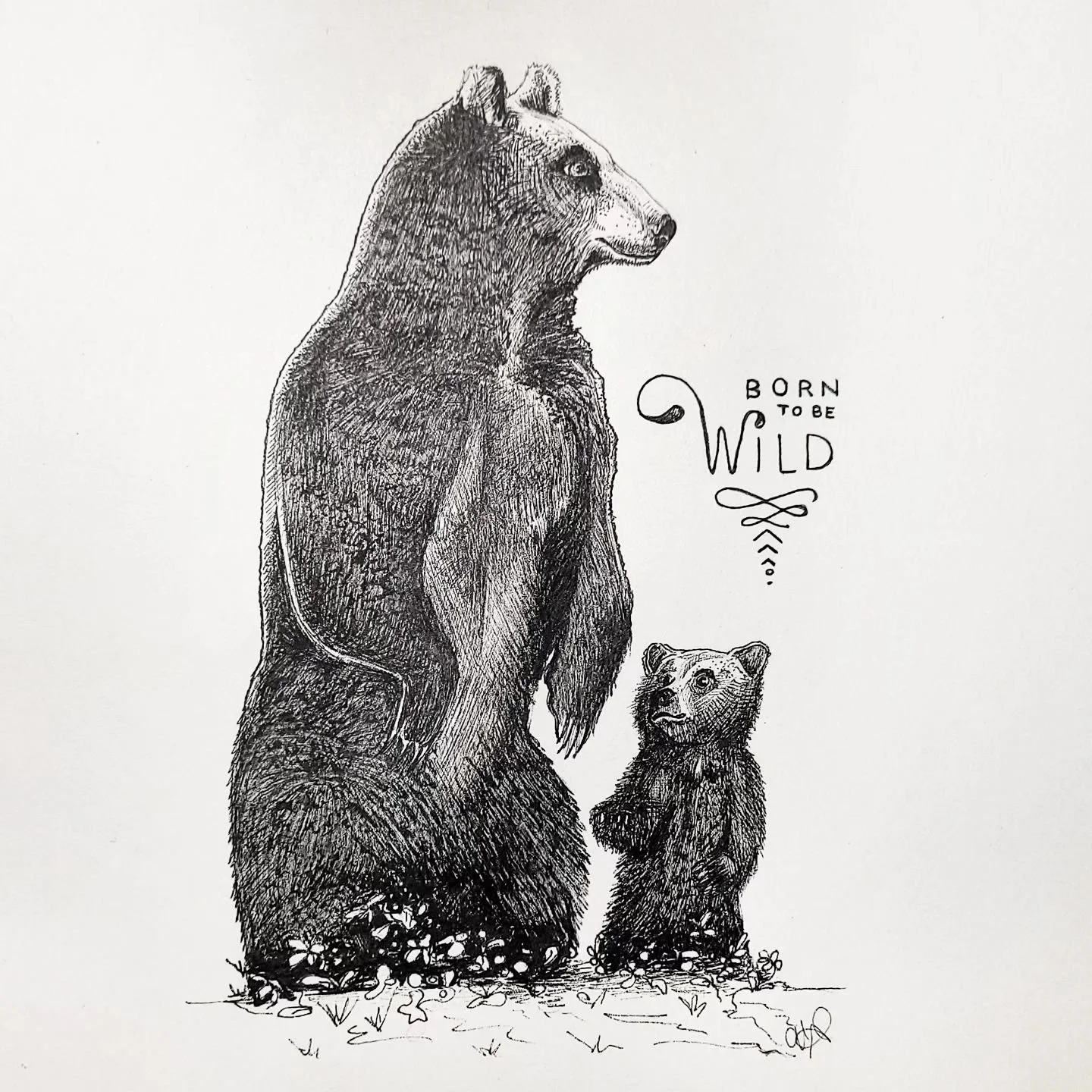 As an artist, I often face this dilemma: when is a piece truly finished? 🤔 With this illustration, after completing the main subjects, I wondered whether to add a background or leave it as is 🐻

What about you 😊 Do you prefer minimalism or details
