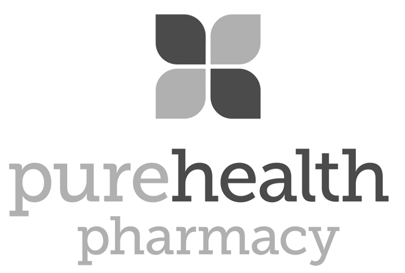 Pure health pharmacy toronto design logo bw.png