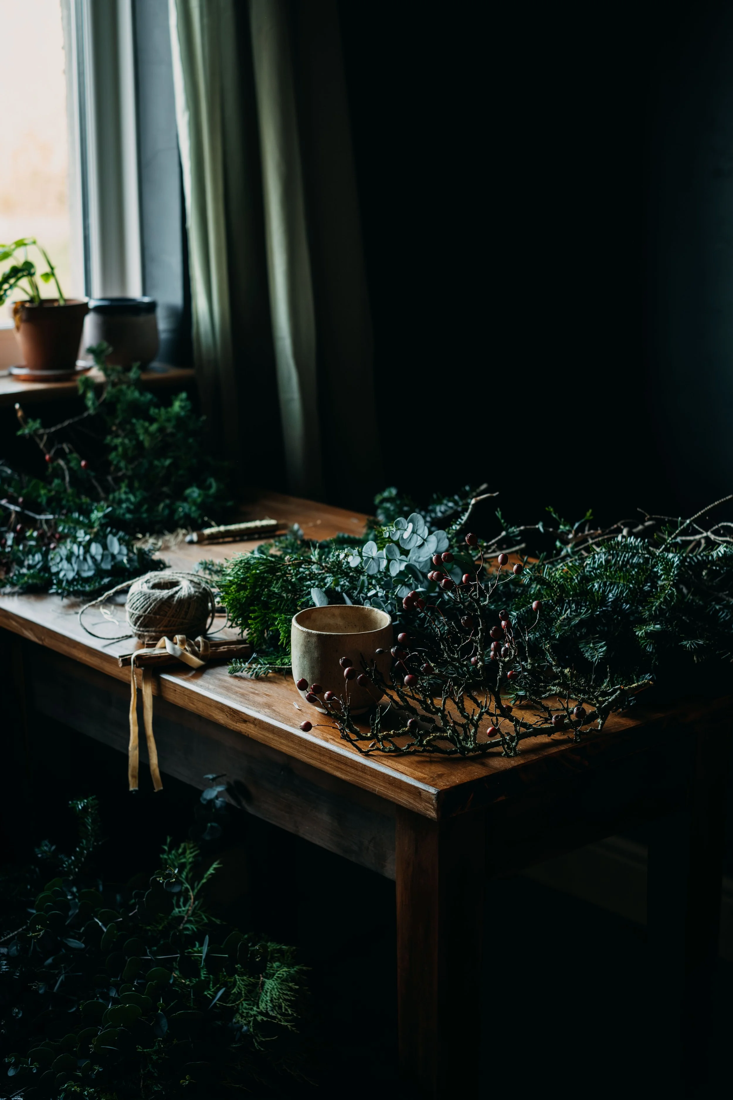 Christmas wreath making workshop 