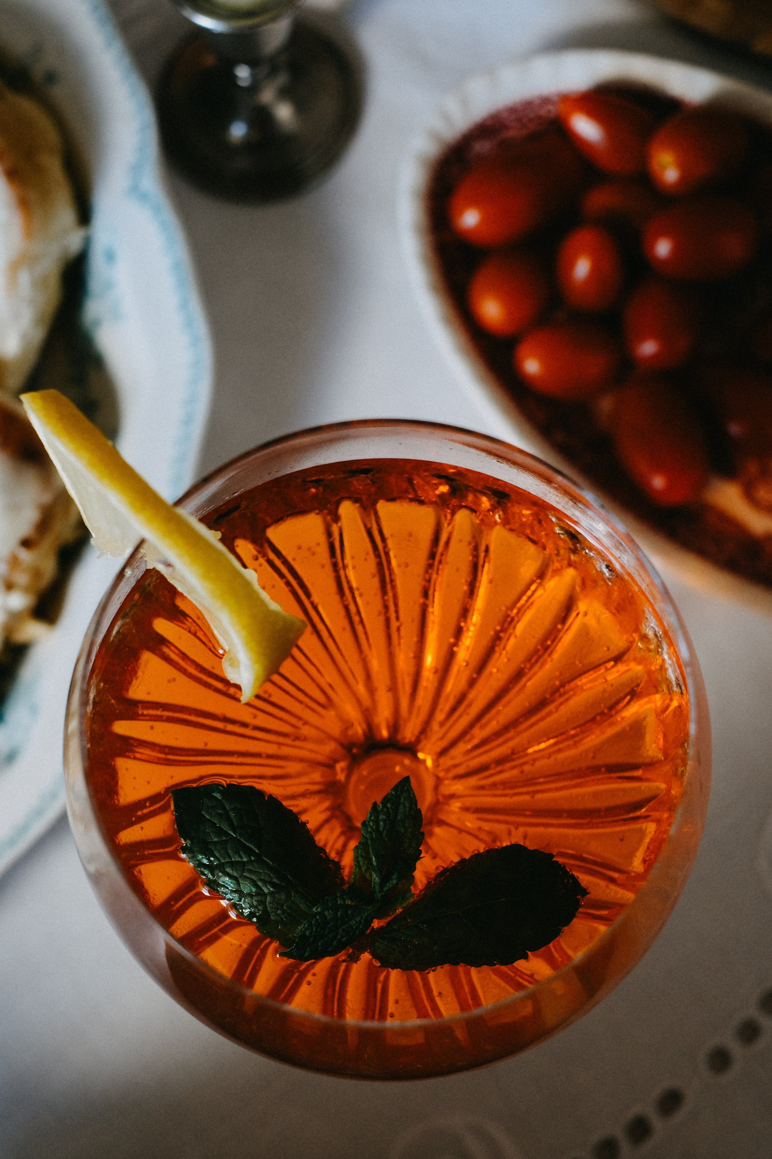 moody cocktail photography