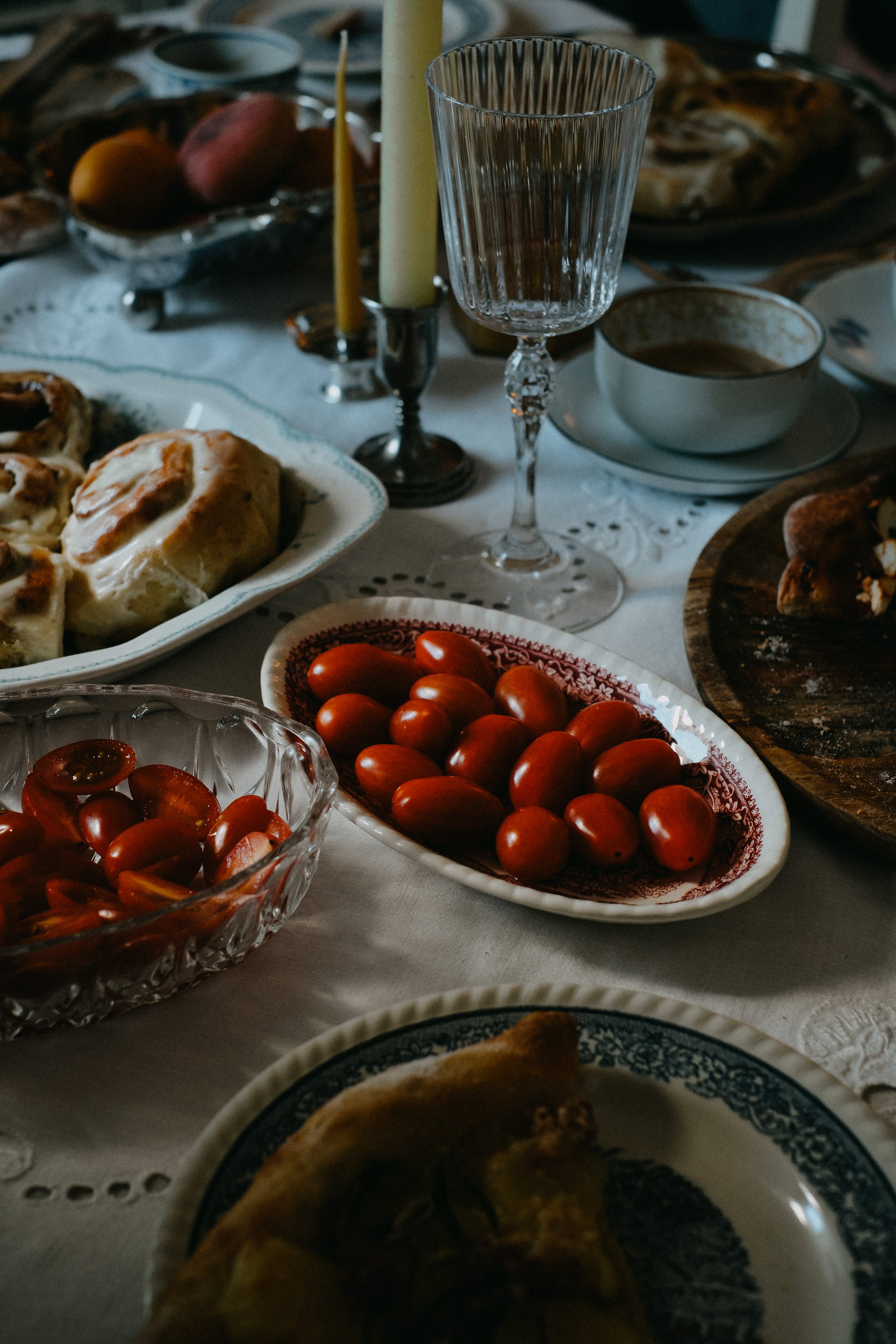 dark and moody food photography
