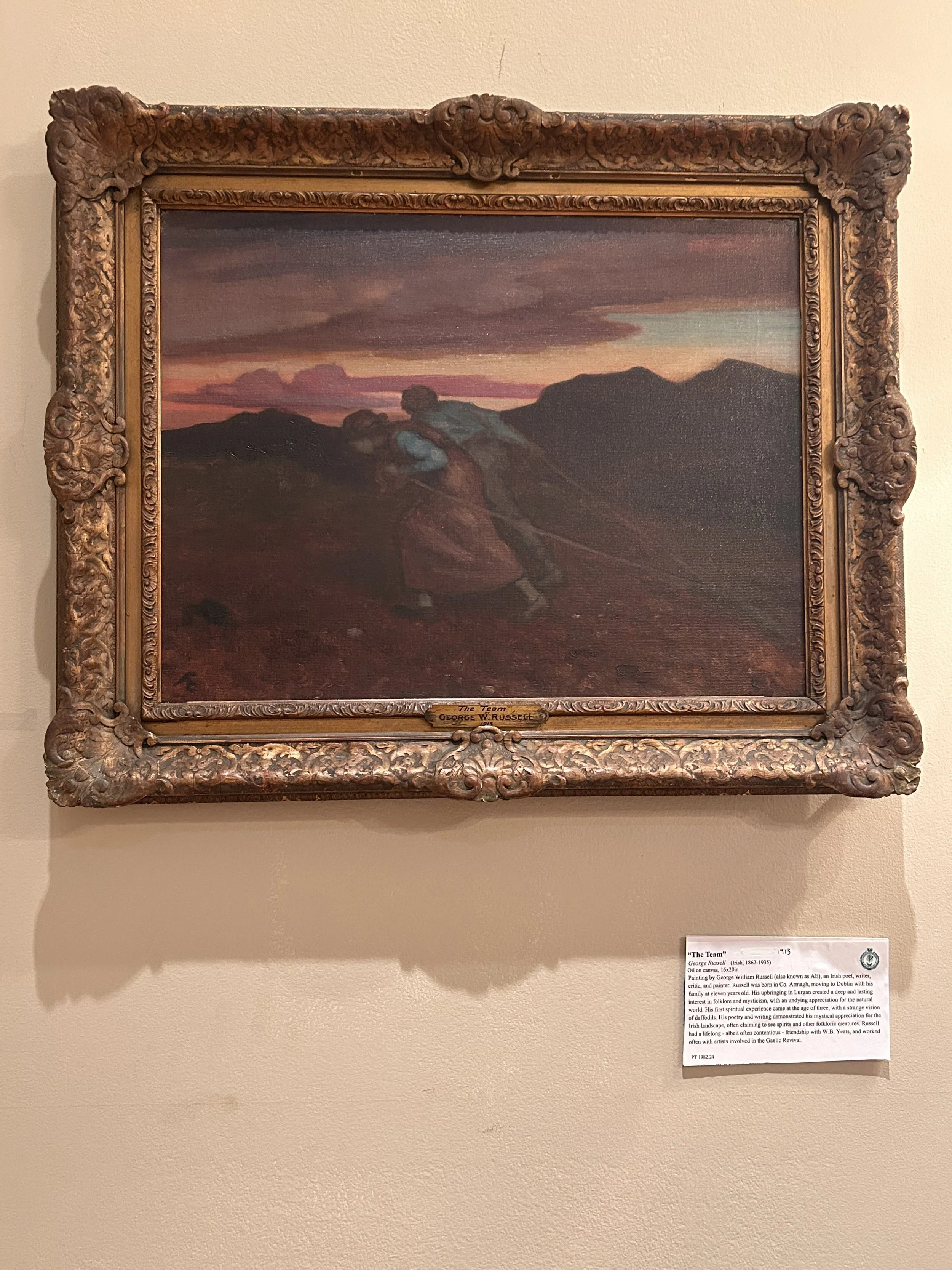   “The Team”  1913, Oil on canvas, 16x20in, PT 1982.24 