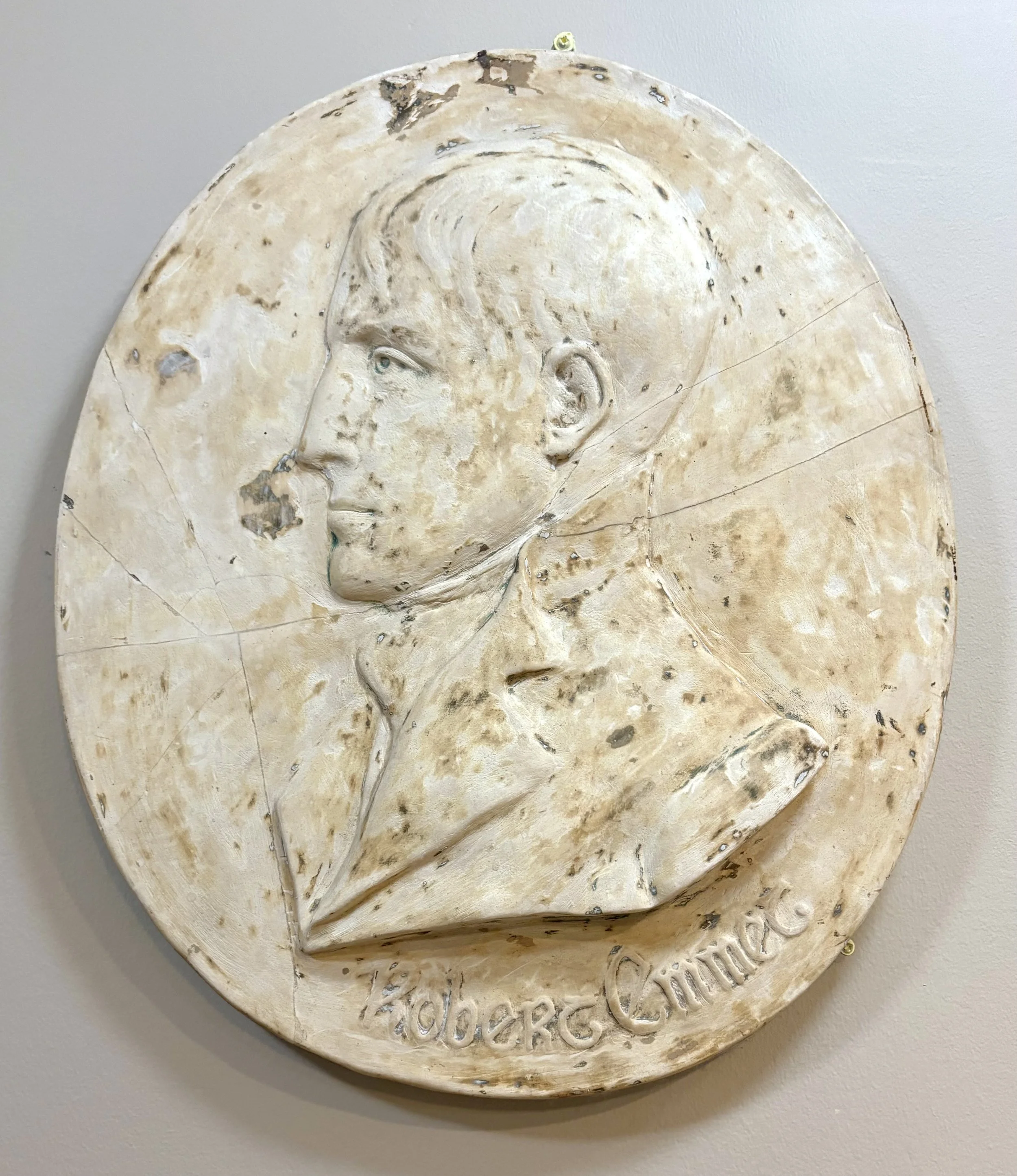 AIHS’ marble relief of Robert Emmet. 