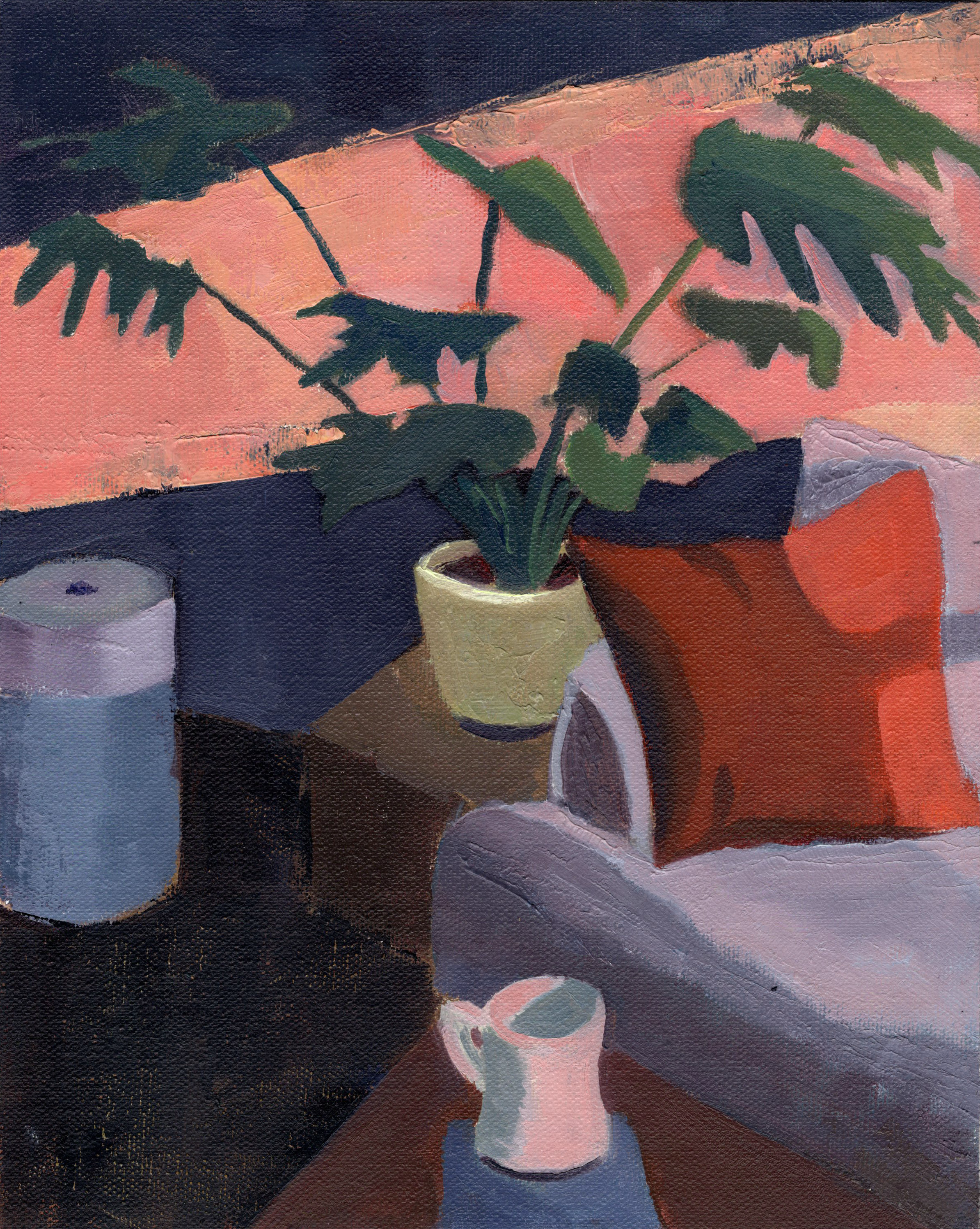 Morning light. Oil on canvas panel. 10x8 inches.