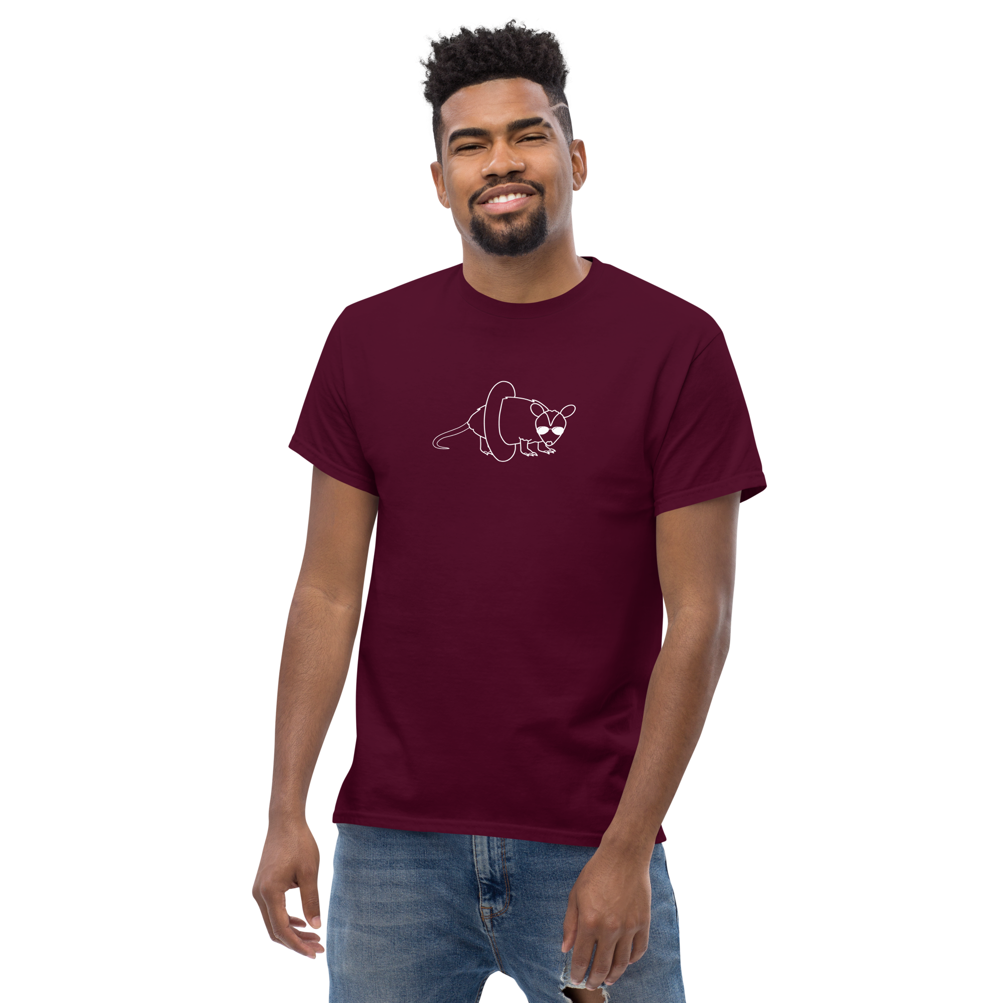 unisex-classic-tee-maroon-front-2-685c58c8df929.png