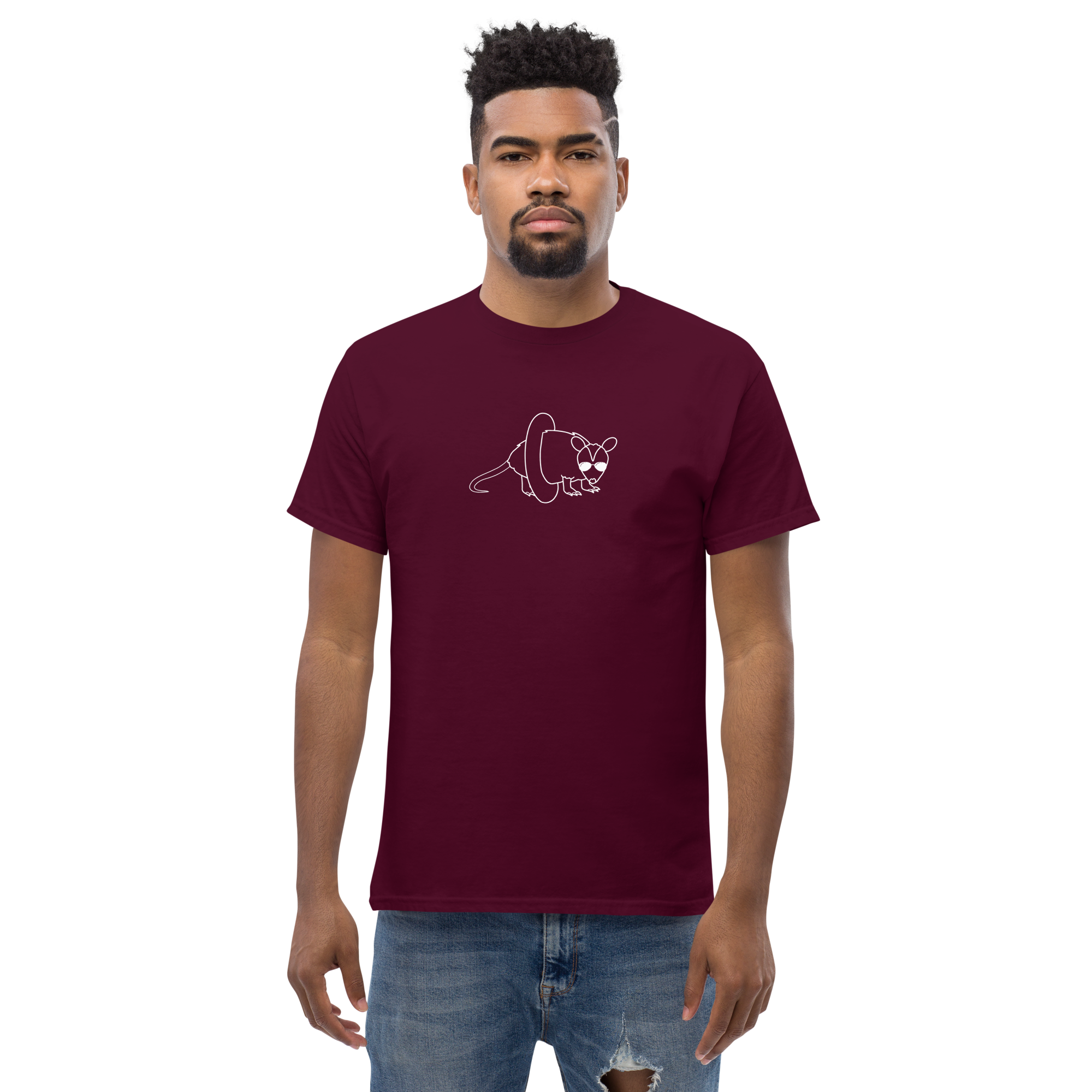 unisex-classic-tee-maroon-front-685c58c8e105a.png