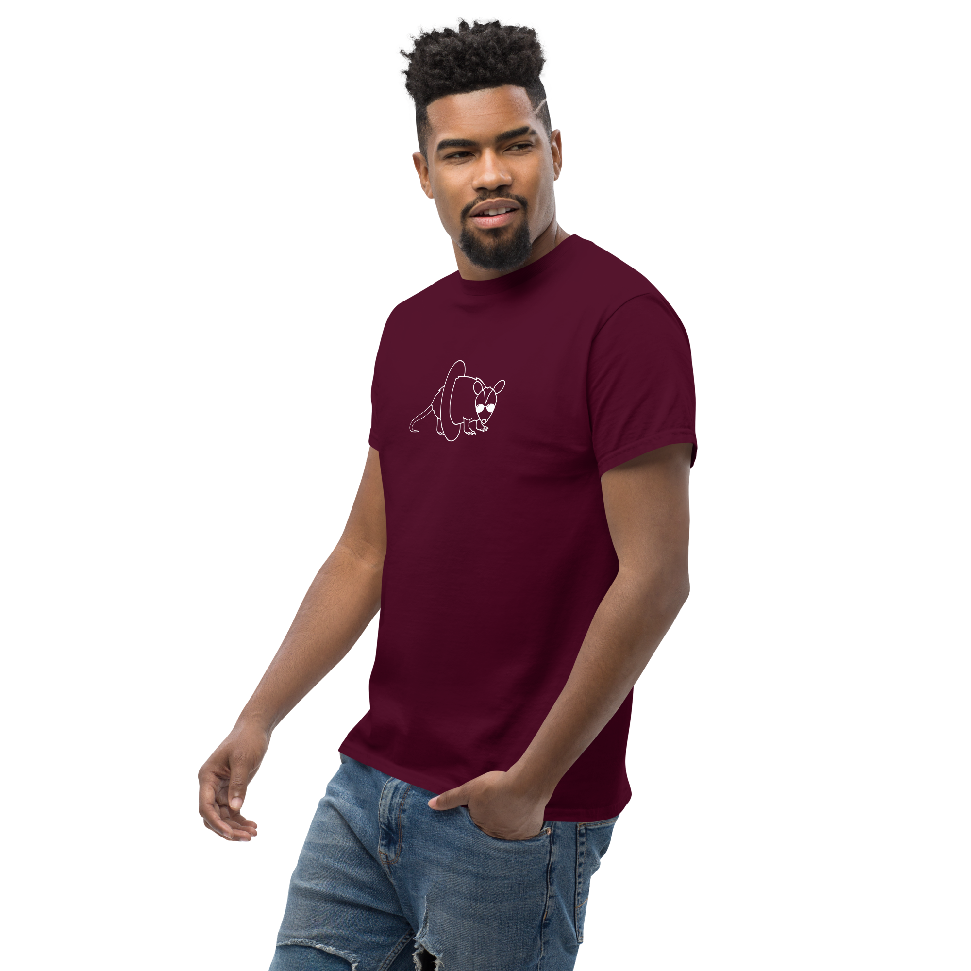 unisex-classic-tee-maroon-left-front-685c58c8e4281.png