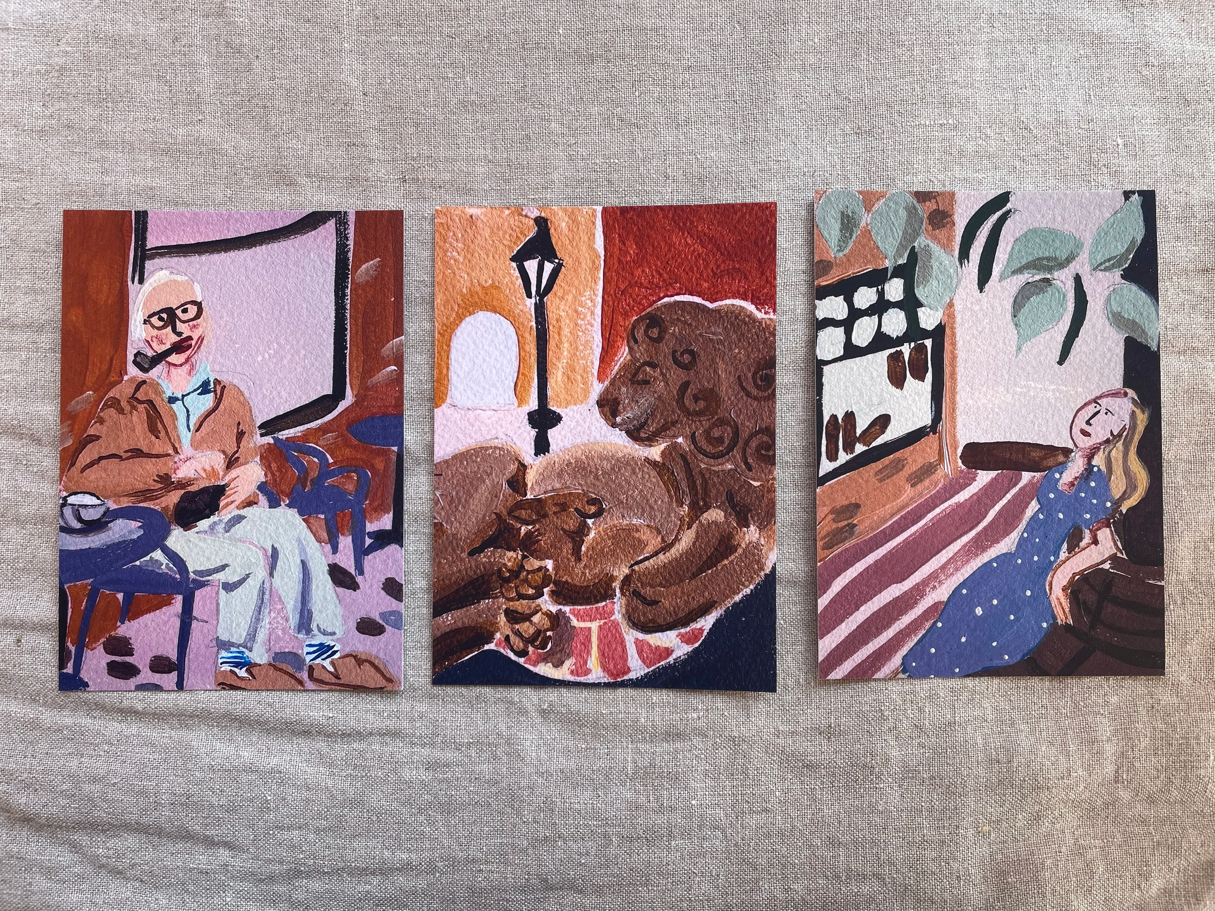 Batch 4  |  Collection Postcard Prints  |  Lion & Lamb
