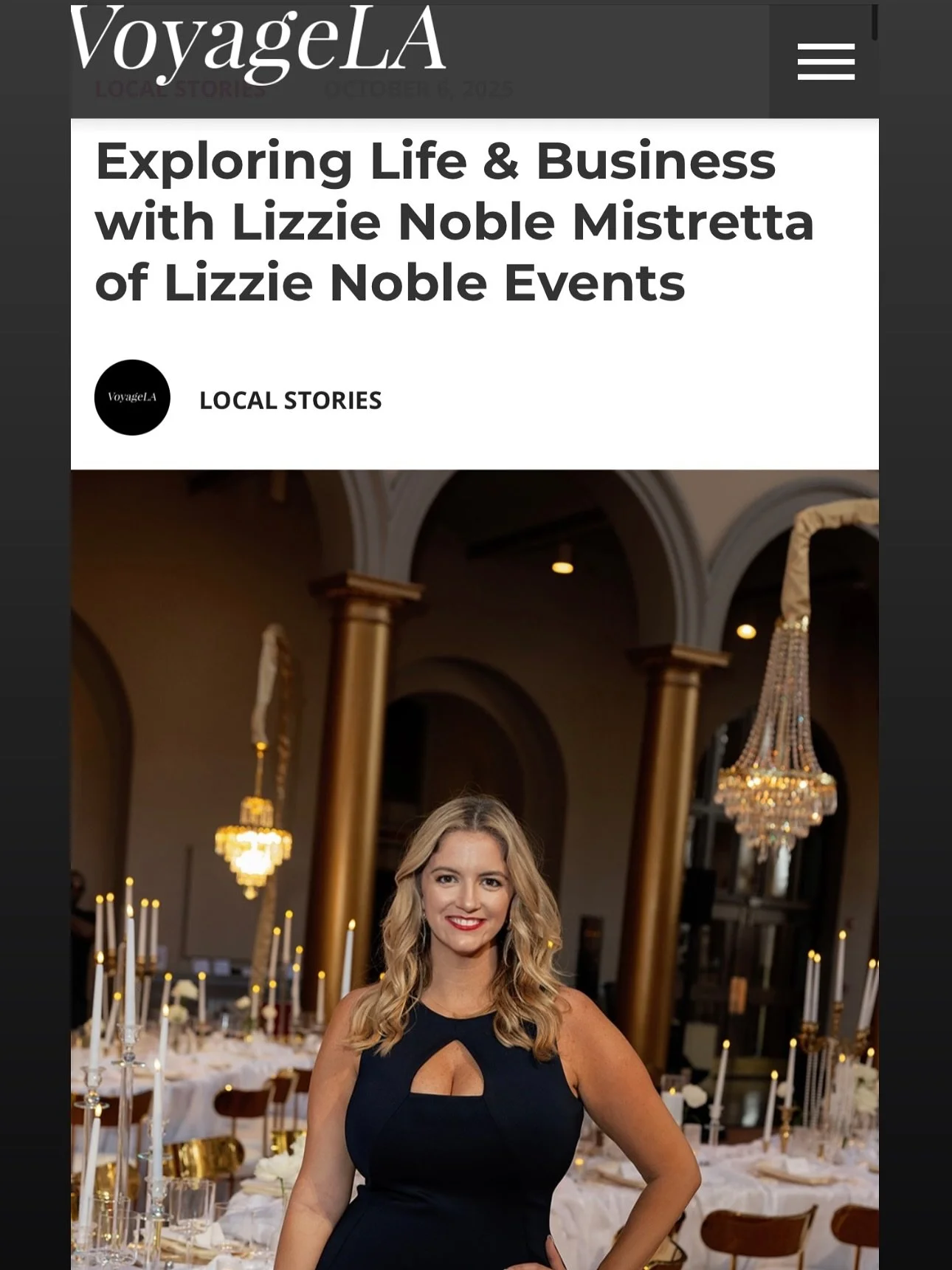 So excited and honored to be featured in @voyagelamag 🤩🤩🤩! I am thrilled to be able to showcase my work and chat about my business! 

Check out the article at: https://voyagela.com/interview/exploring-life-business-with-lizzie-noble-mistretta-of-l