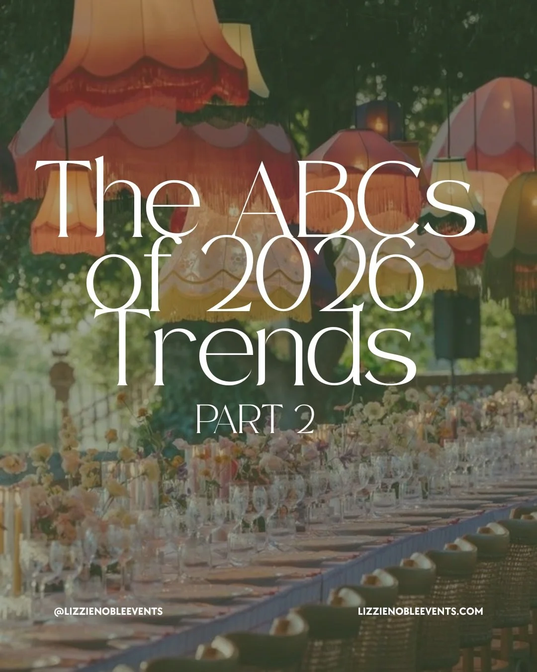 The long awaited part two of 2026 wedding trends A-to-Z is finally here!  Let me know which of these you&rsquo;re dying to see at your wedding!
