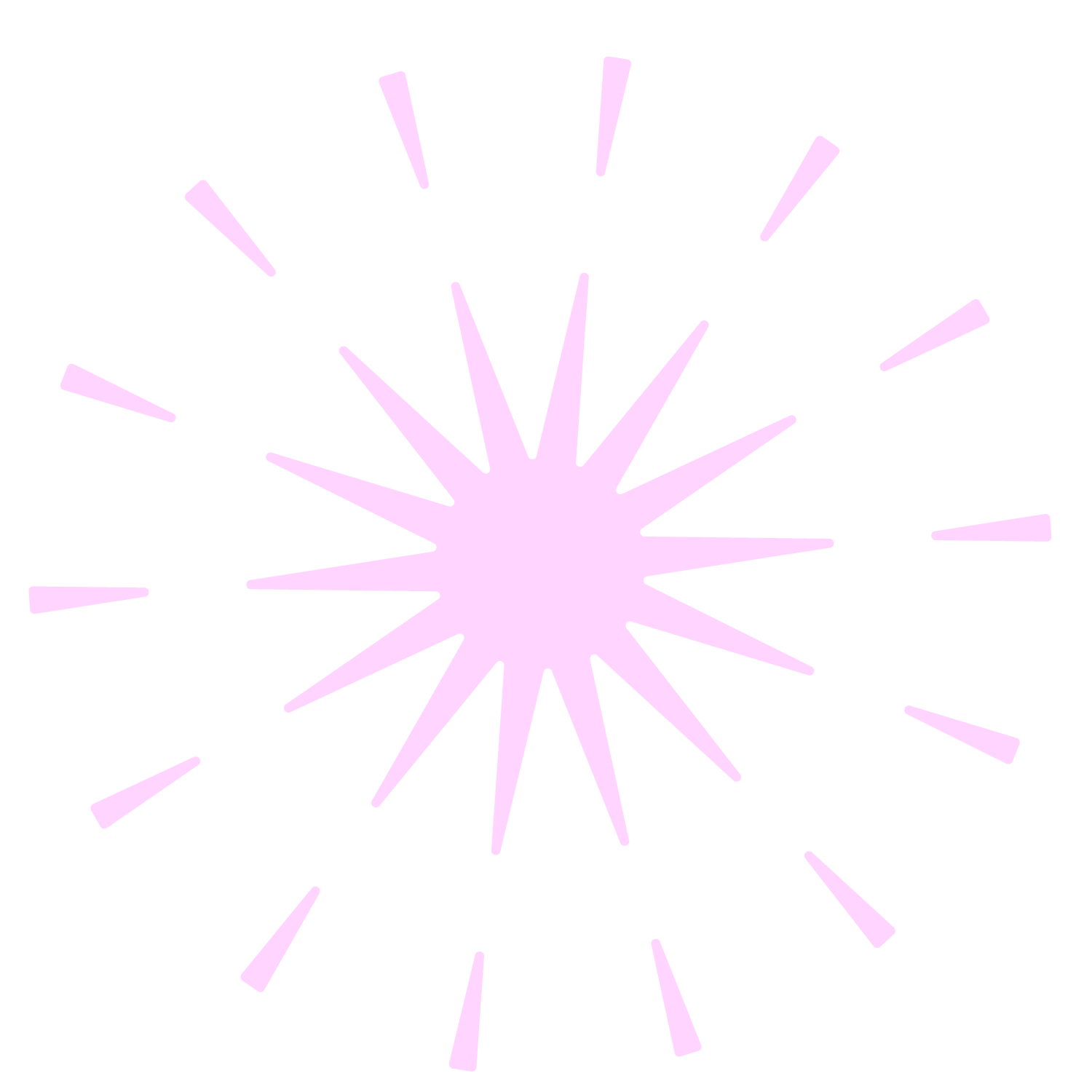 Un feu d'artifice violet éclatant contre un fond blanc.