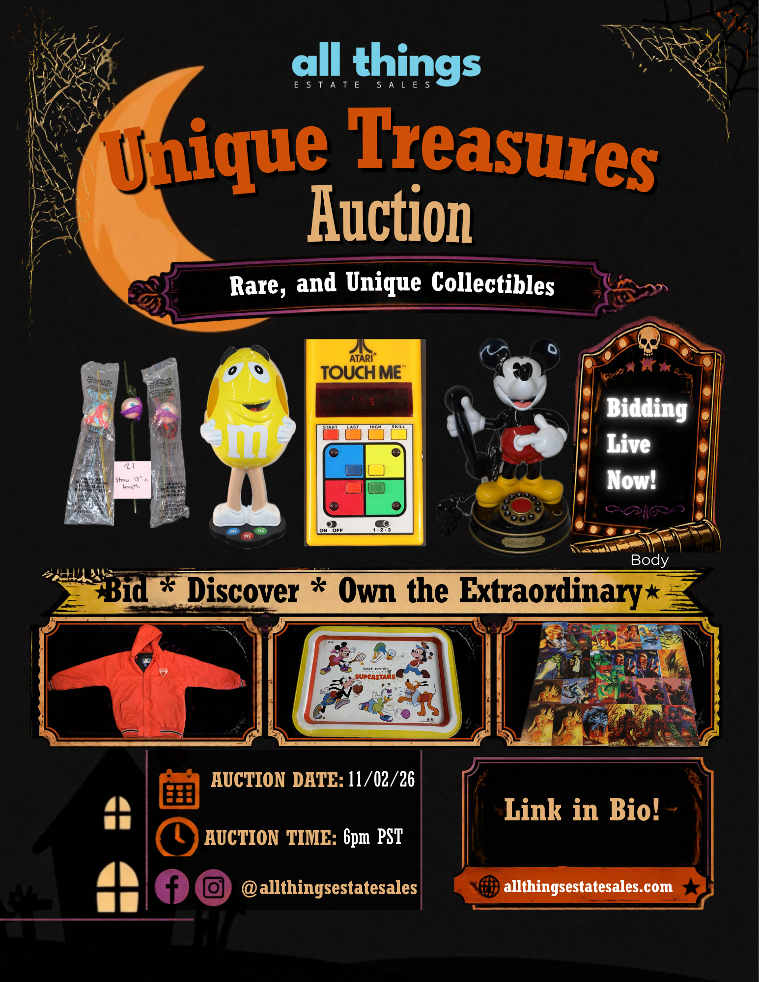 Unique Treasures- Unusual, Rare Collectibles Auction
