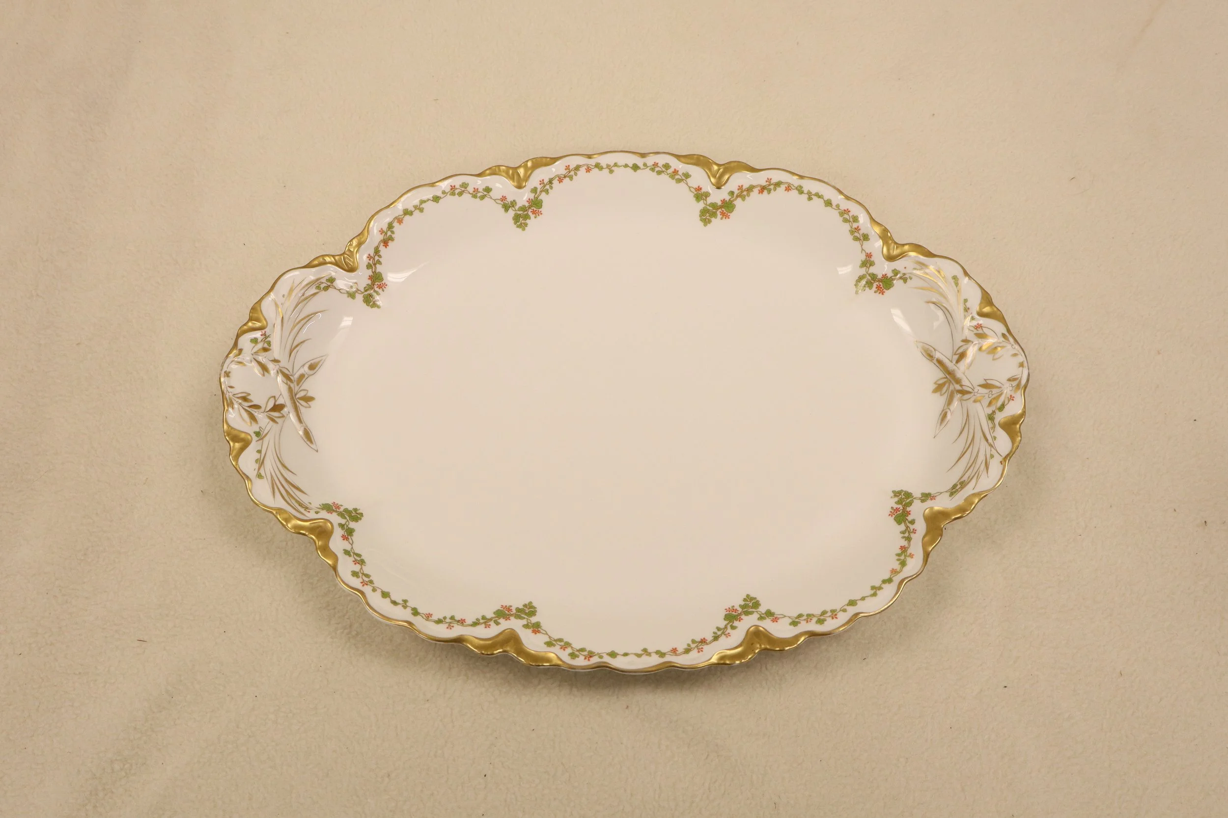 Vintage Haviland Limoges Decorative Serving Platter, french, france, ceramic, ceramics, vtg, rare, collectible, tableware