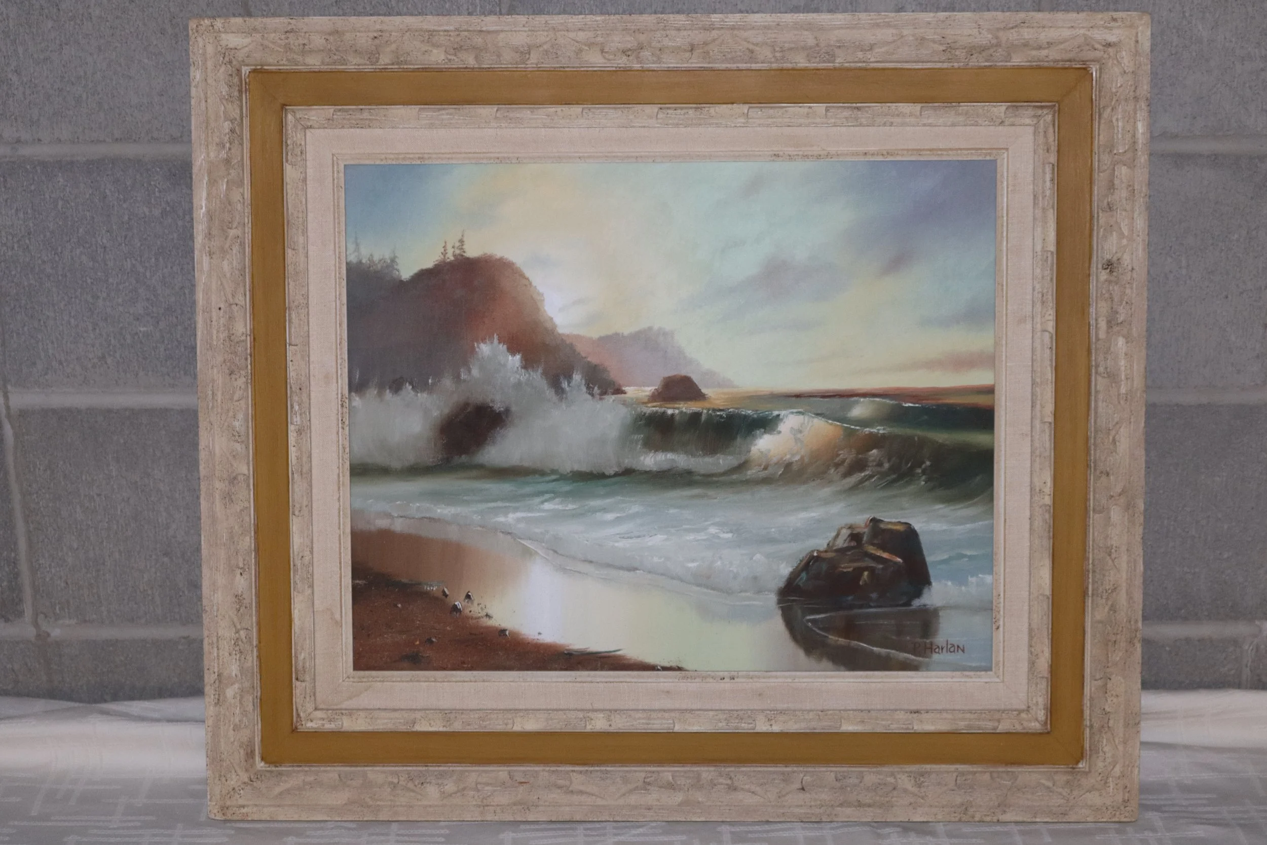 Tranquil Seaside Painting by P. Harlan