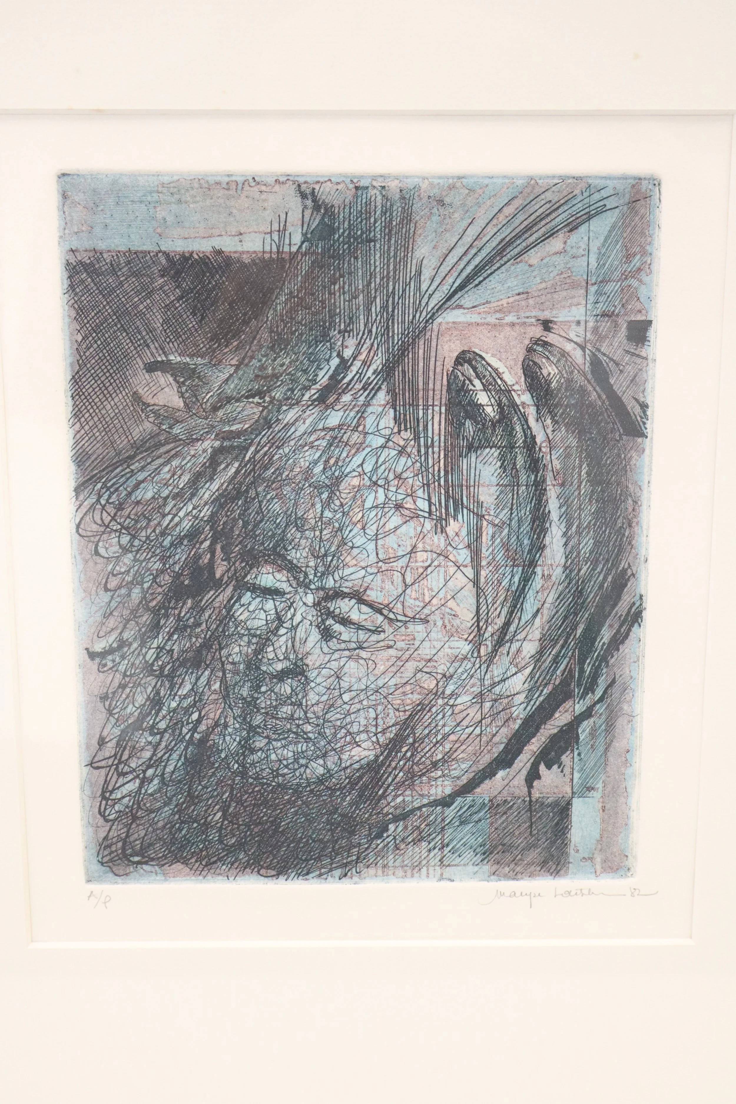 Maryse Lousten 1982 Framed Print, art, alaska, fine art, lithograph