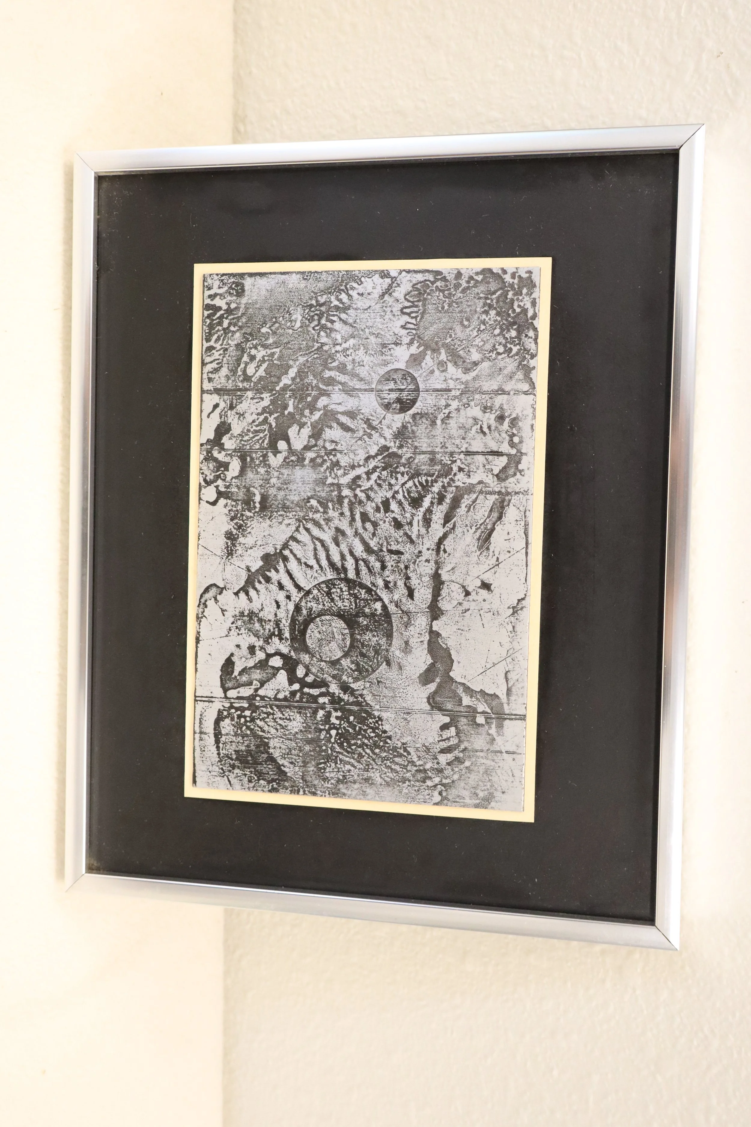 Contemporary modern art piece, framed, abstract, decor, avant garde, art, artistry
