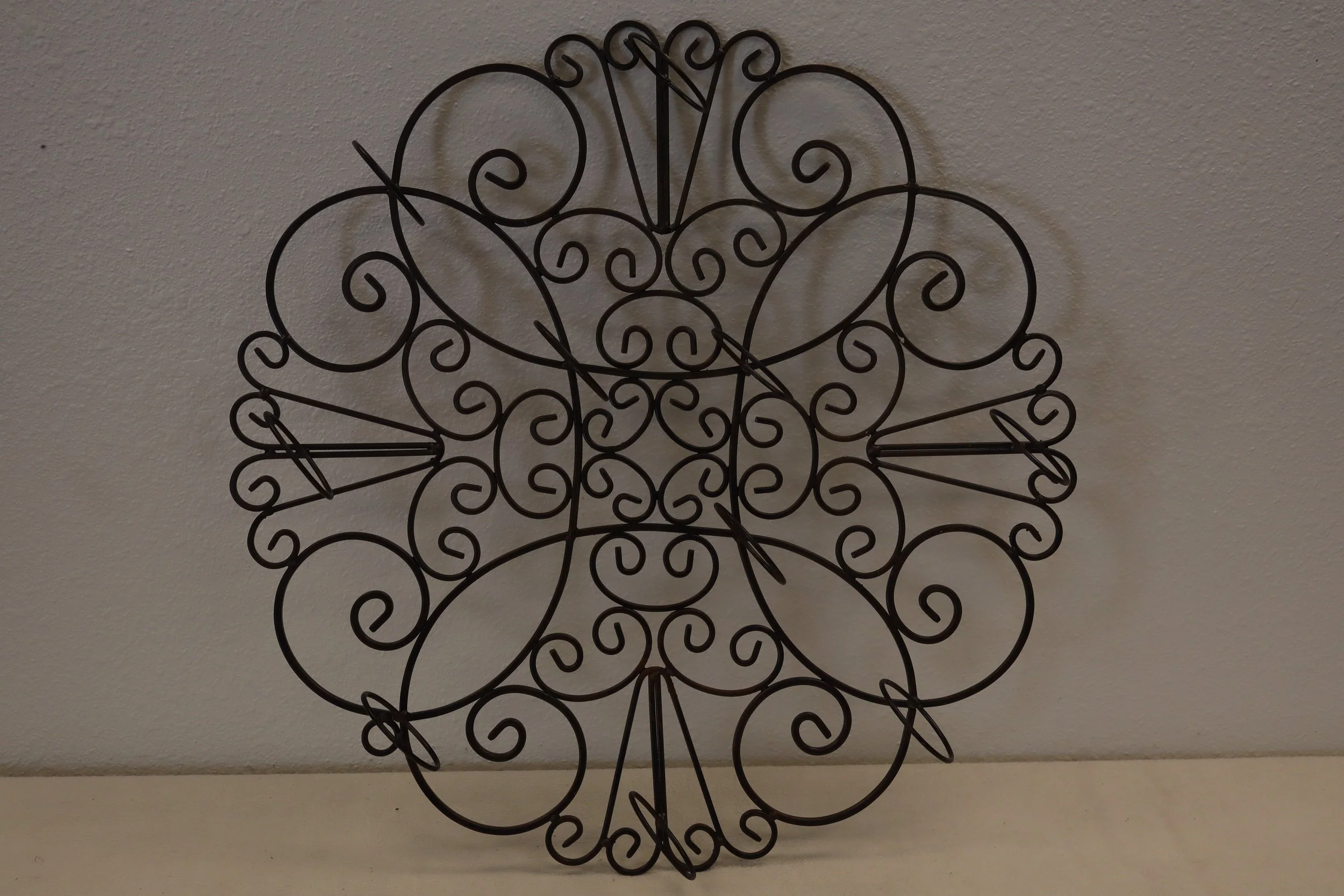 Elegant Wrought Iron Candle Holder, iron, cast iron, metalwork, metallurgy, candle, candles, candleholder, decor,