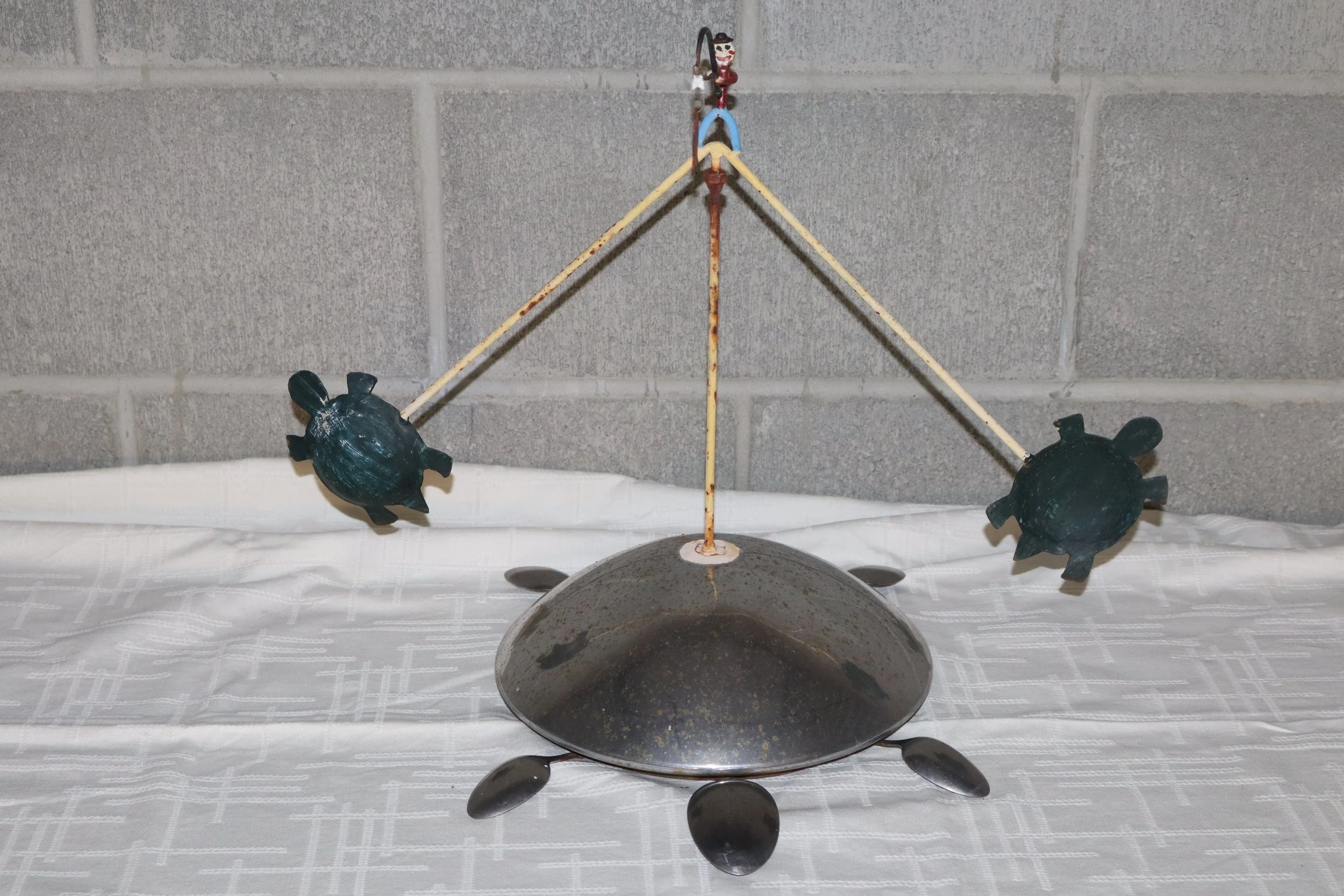 Kinetic Balancing Turtle Folk Art Sculpture, art, folksy, americana