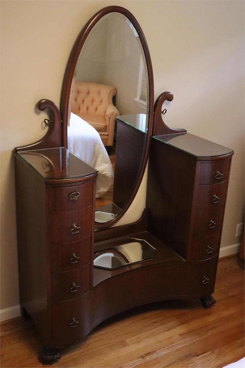 Antique Oak Cheval Lingerie Dresser, antique, rare, collectible, mcm, art deco, victorian, golden age, american made, handbuilt, quality, hardwood, gorgeous, furniture, decor,