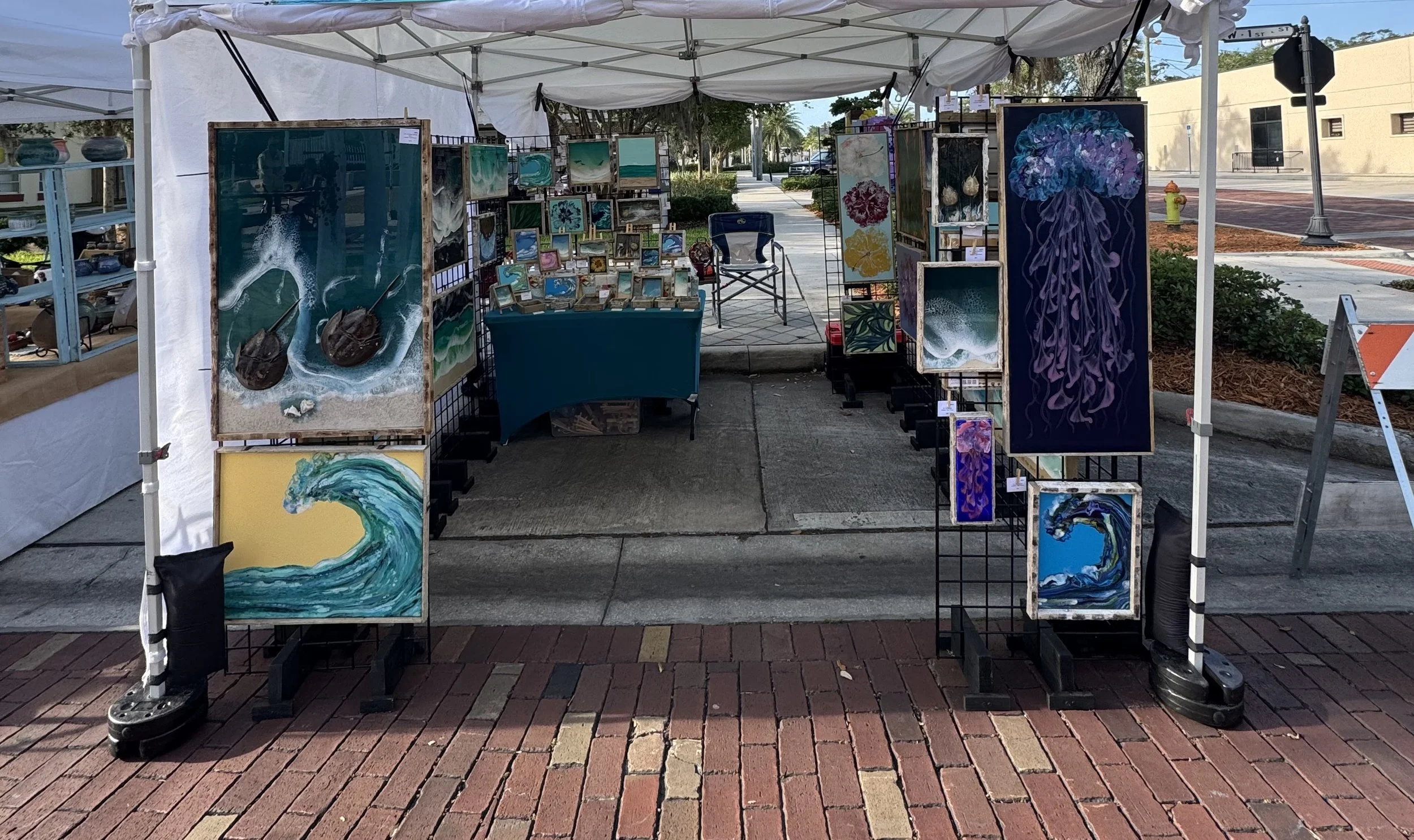 Cocoa Village Art Market-Green Circle