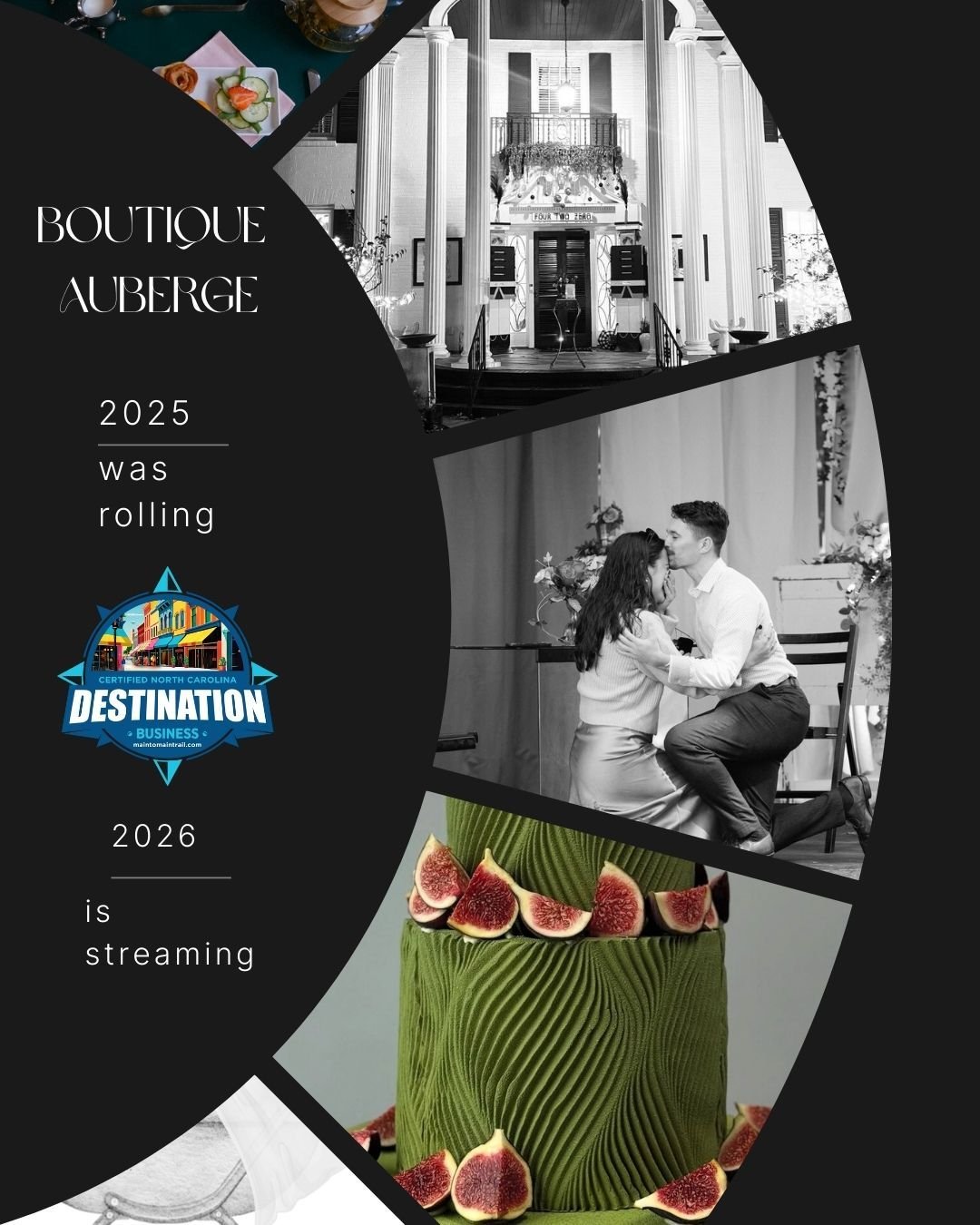 2025 was rolling. 2026 is currently streaming. 

Booking inquire for  #elopement #microwedding #bridalshower #babyshower #weekendretreat