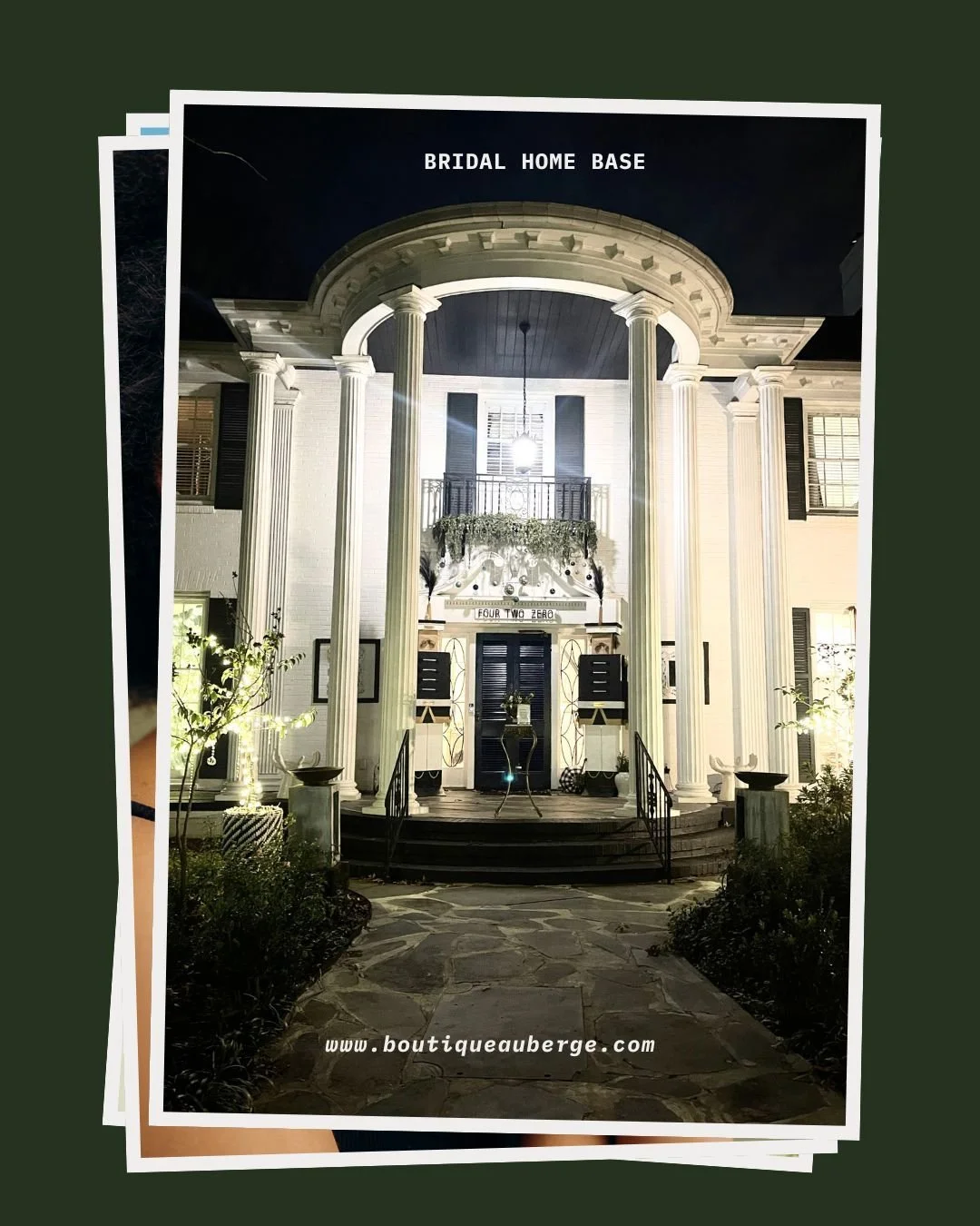 @boutique_auberge offers a stately respite for the weekend wedding festivities. 

Booking options link'd Bio or www.boutiqueauberge.com