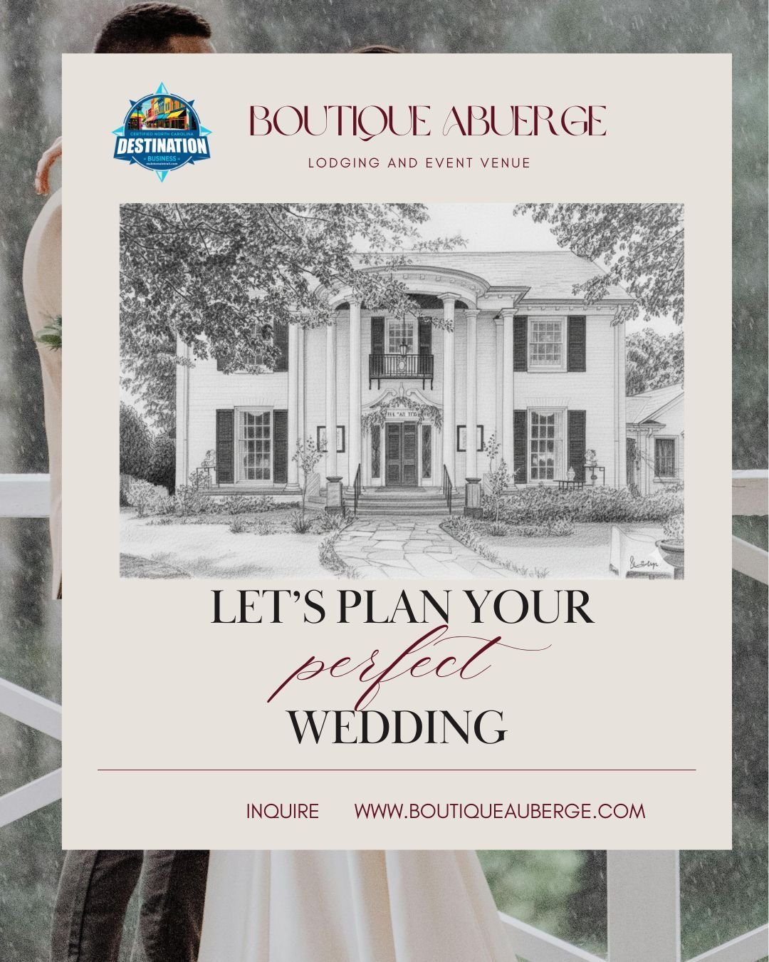 Your wedding isn&rsquo;t just a day&mdash;it&rsquo;s a collection of beautiful chapters. ✨

From the first toast at your bridal shower to the quiet, sun-drenched morning of your bridal home base, Boutique Auberge is designed for the moments that matt