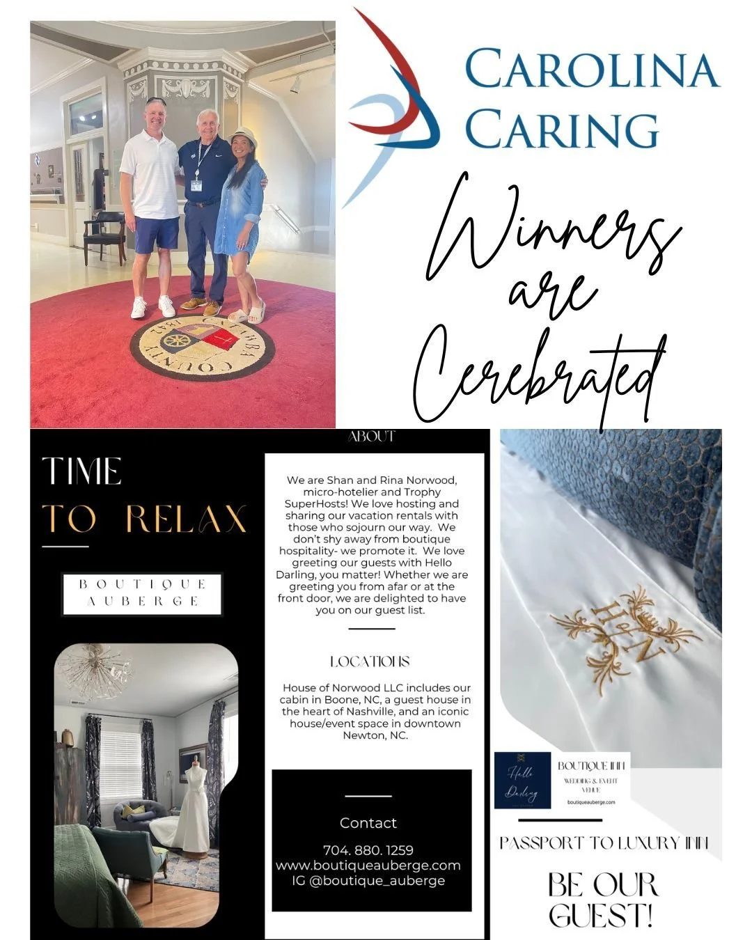 Passport to Luxury Inn winners from @carolinacaring took part in the Runway To Newton tour. Our city Mayor took time to show them a treasure trove of historical artifacts housed at @catawbahistoricalmuseum @boutique_auberge sowing the gift of kindnes