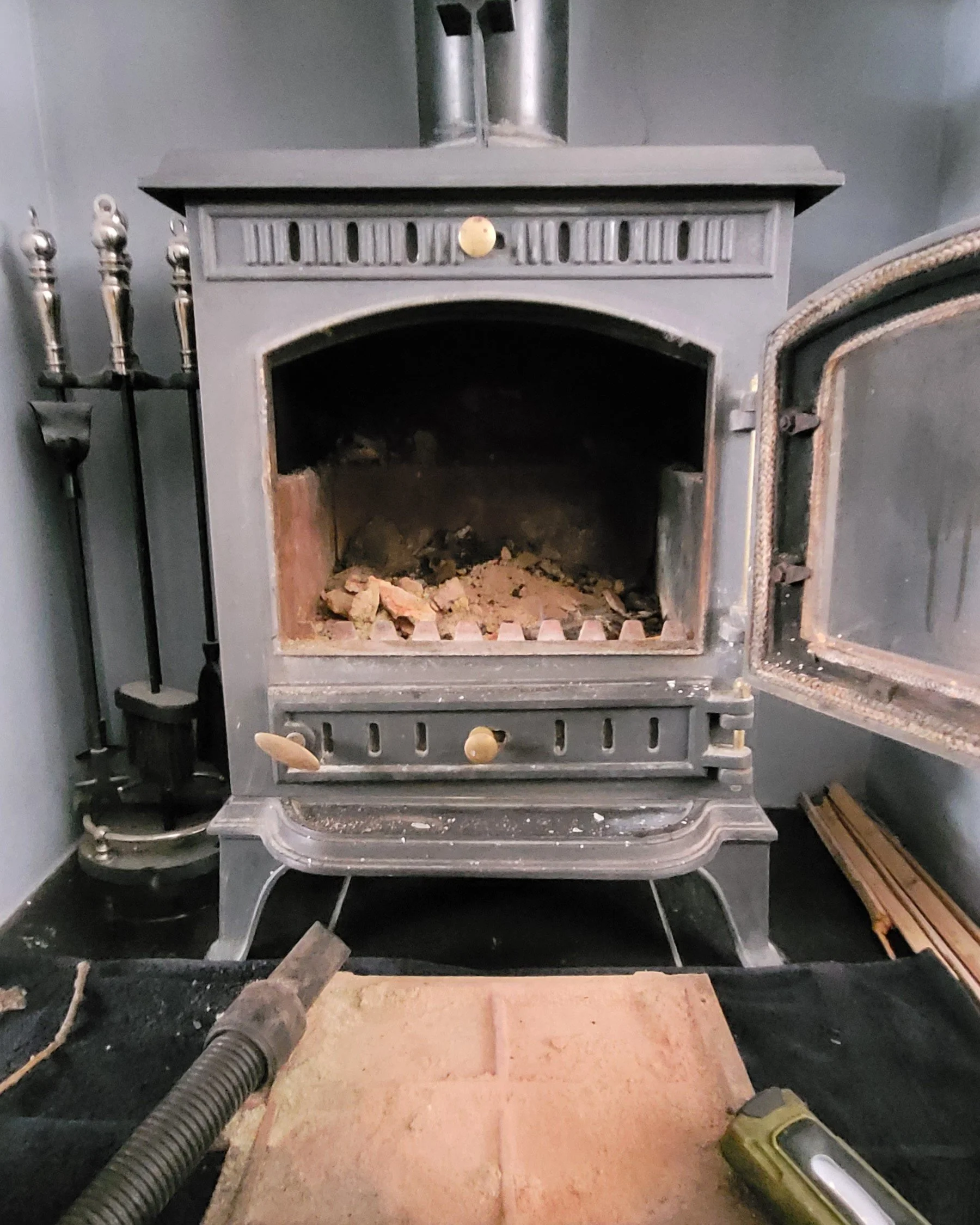 Stove sweep for a customer who had just moved into a new house